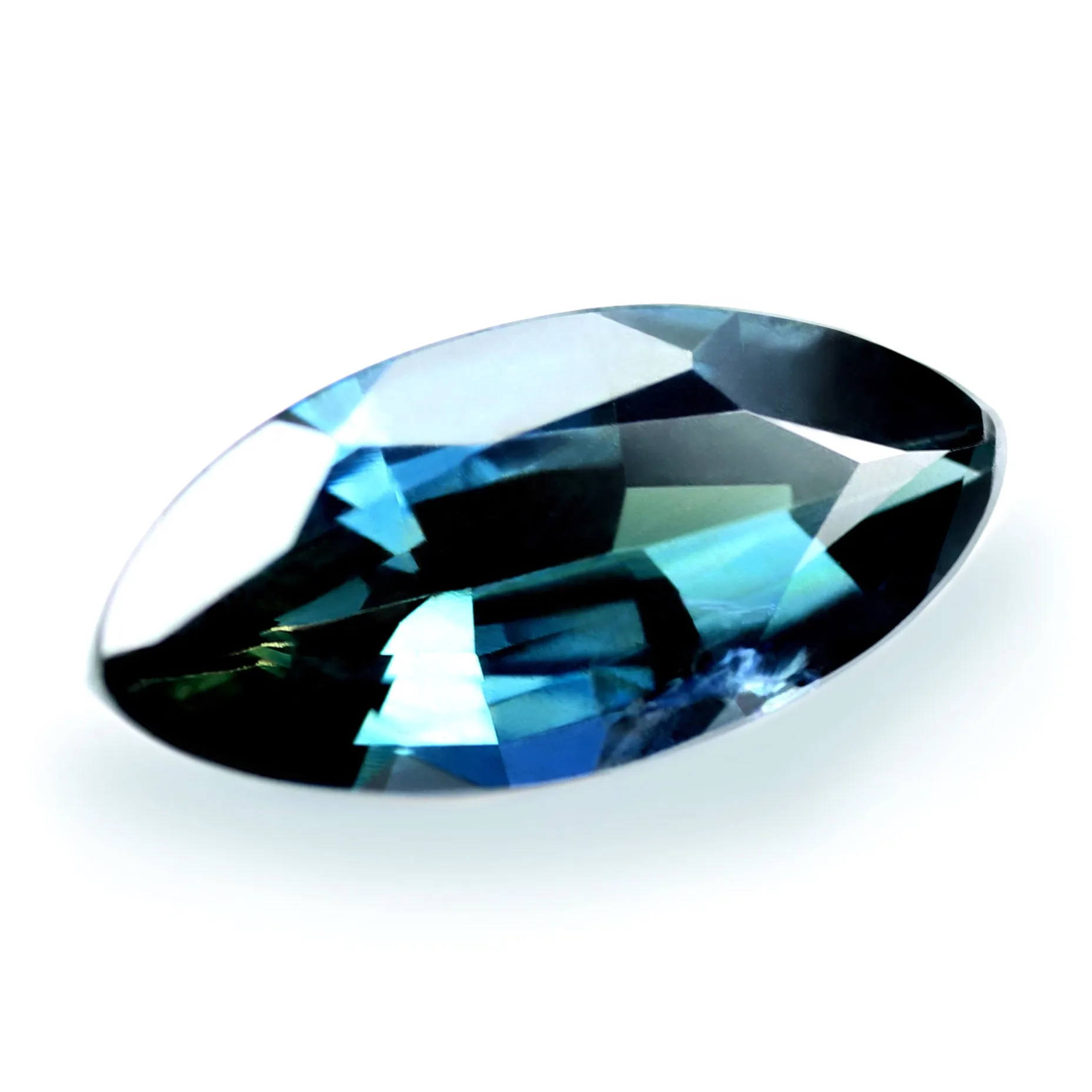 1.39ct Certified Natural Teal Sapphire