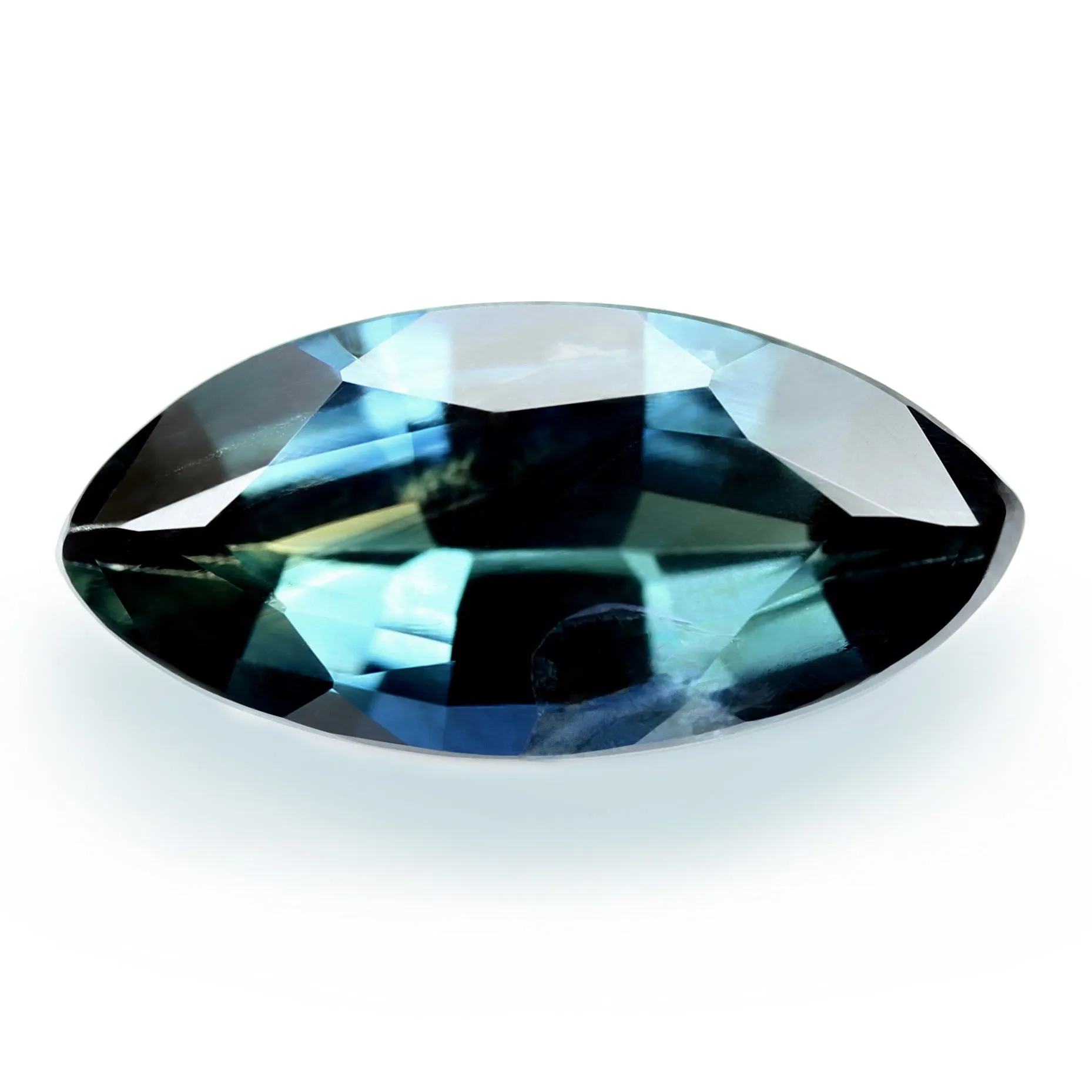 1.39ct Certified Natural Teal Sapphire