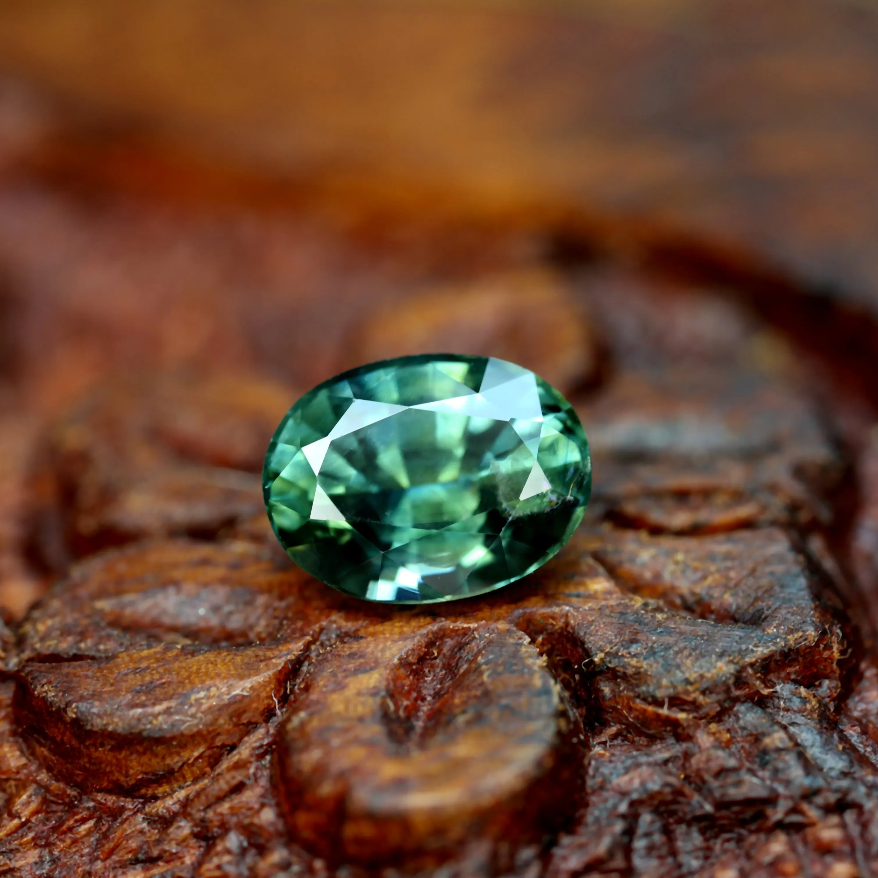1.41ct Certified Natural Teal Sapphire
