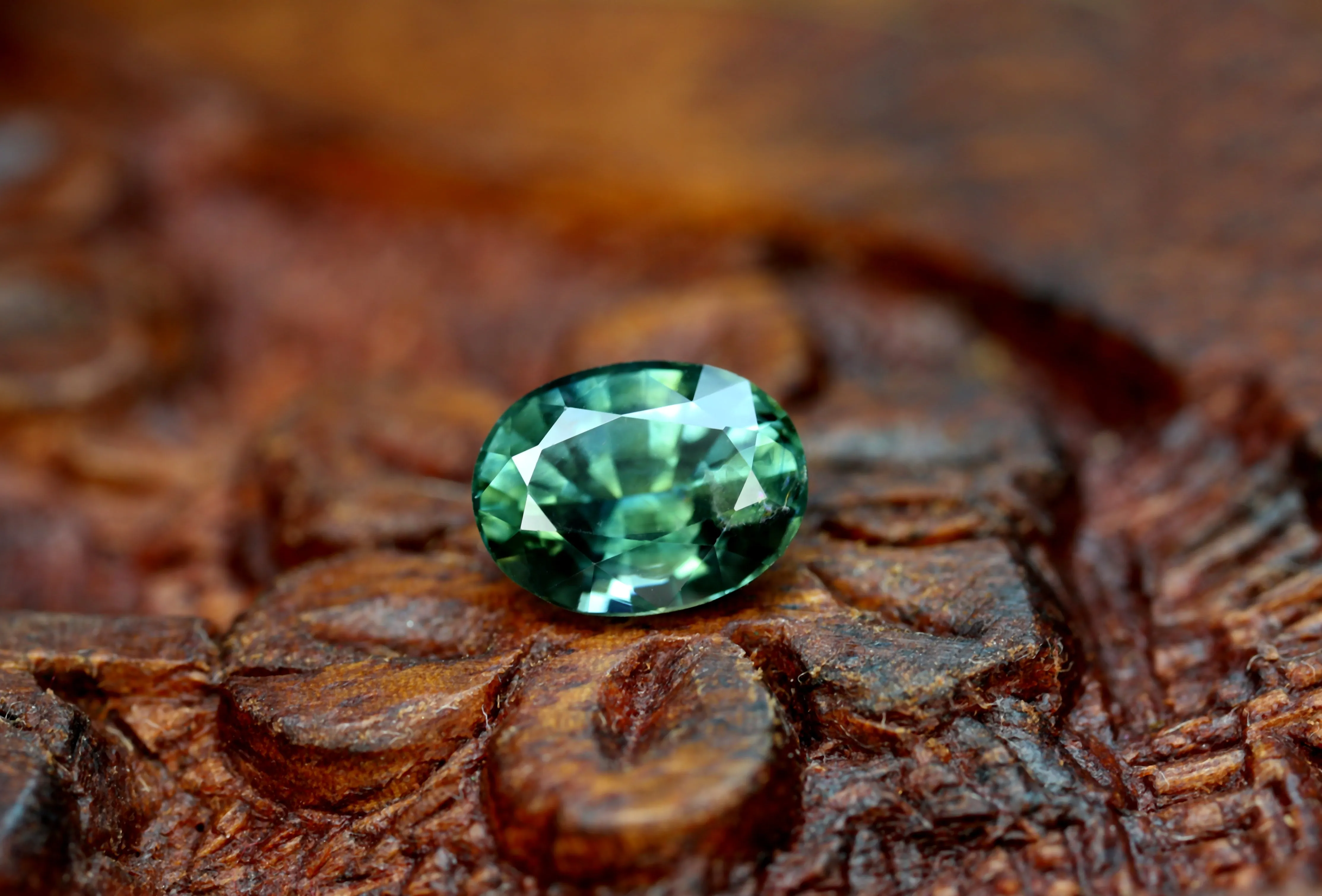 1.41ct Certified Natural Teal Sapphire