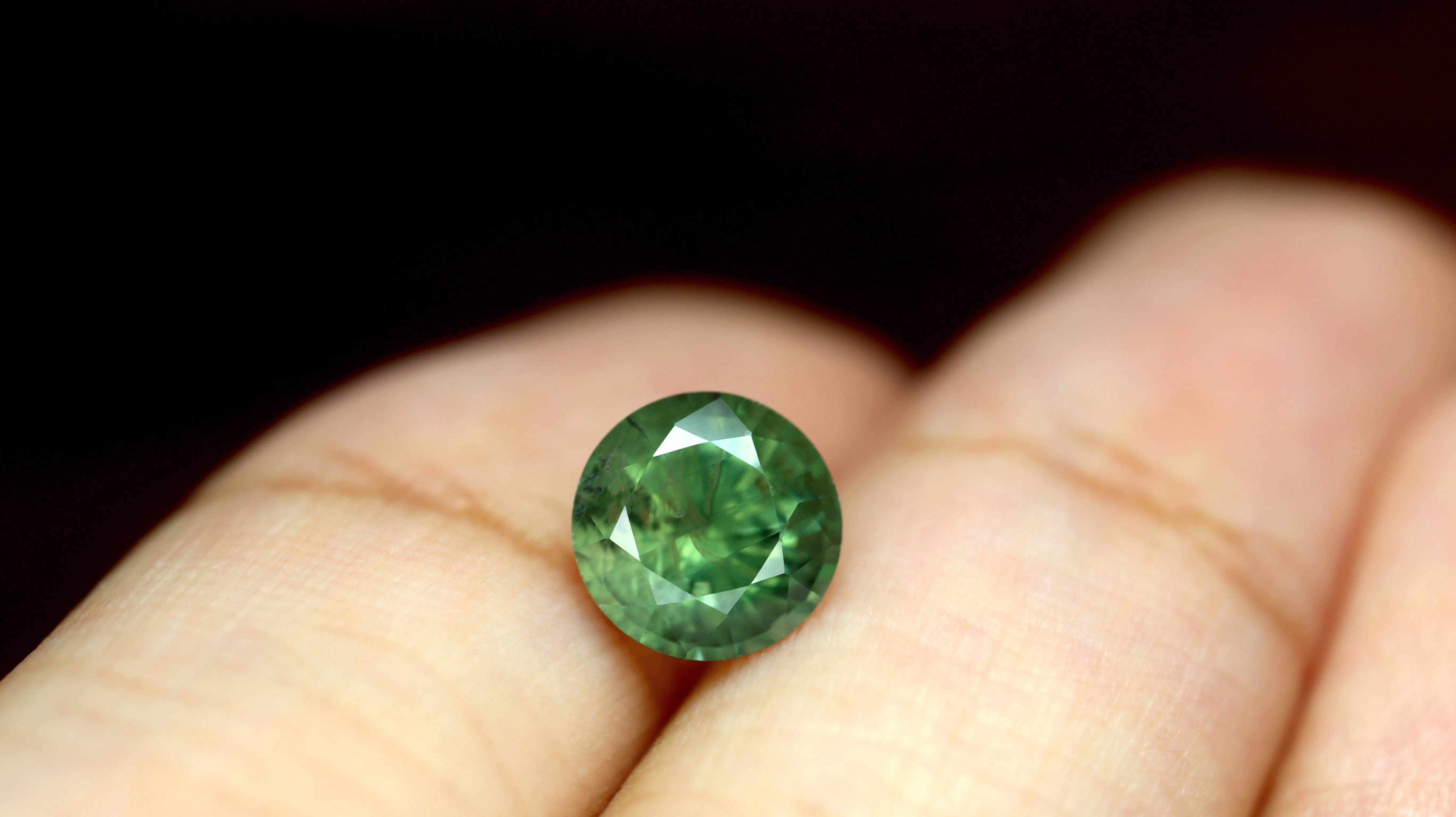 1.50ct Certified Natural Green Sapphire