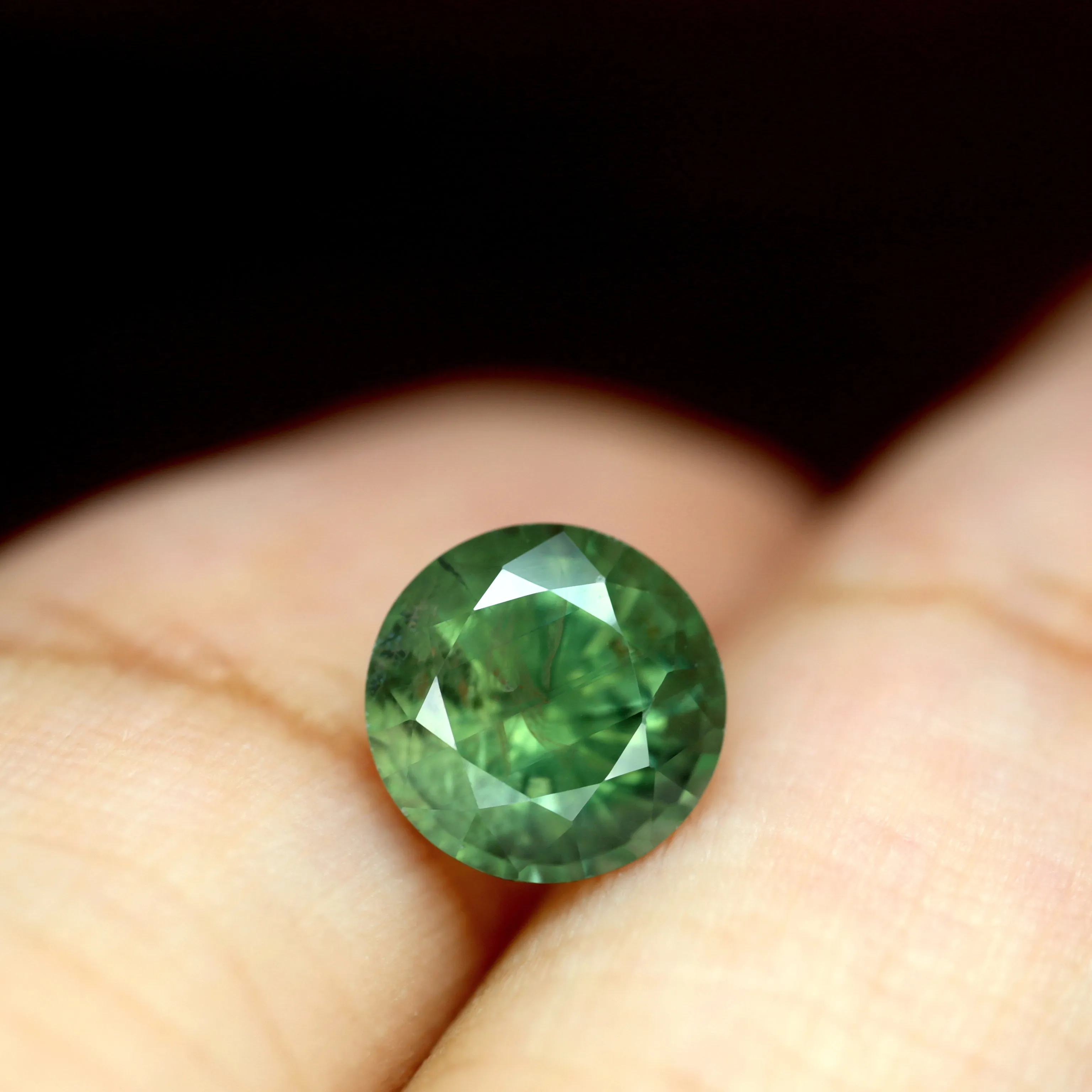 1.50ct Certified Natural Green Sapphire