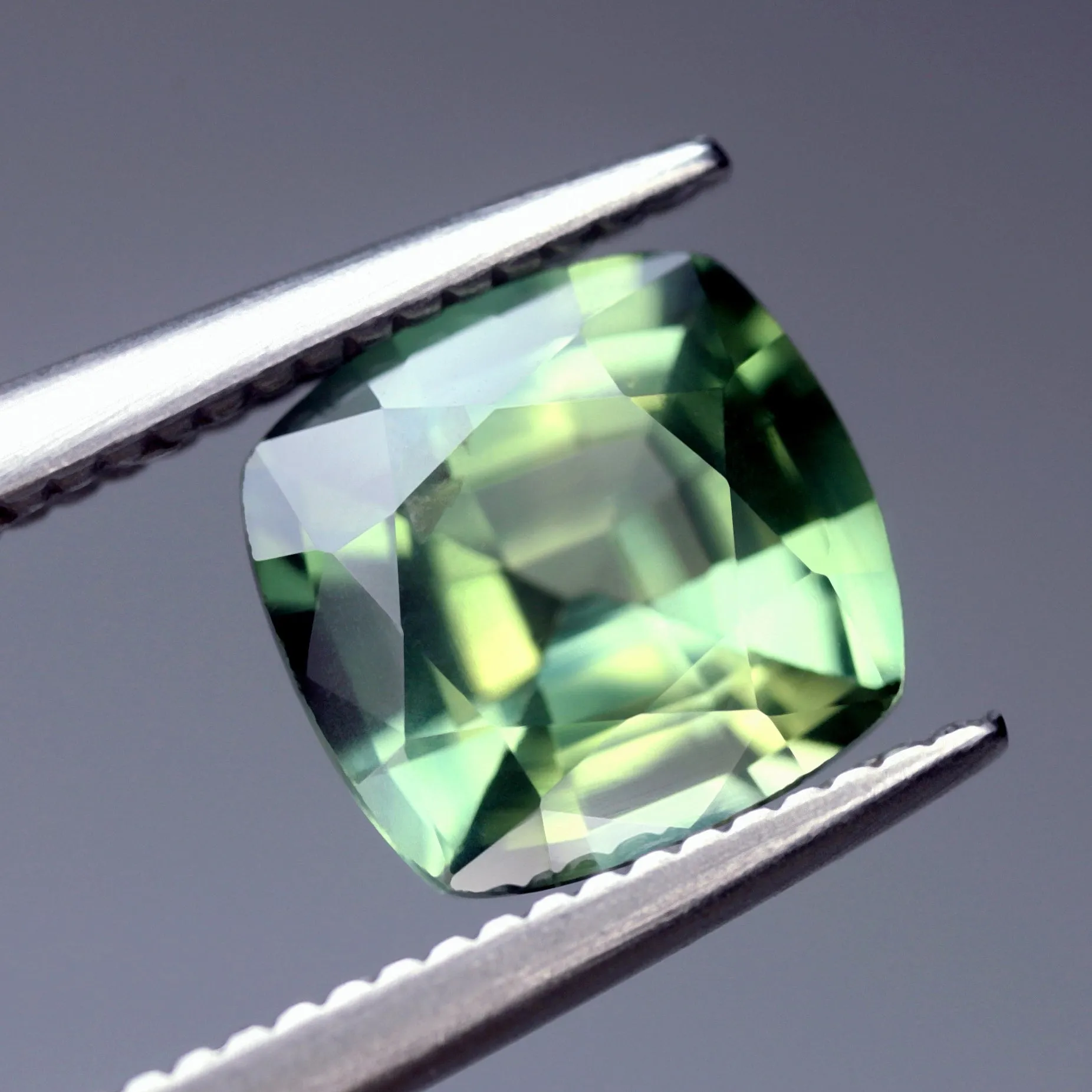1.53ct Certified Natural Green Sapphire