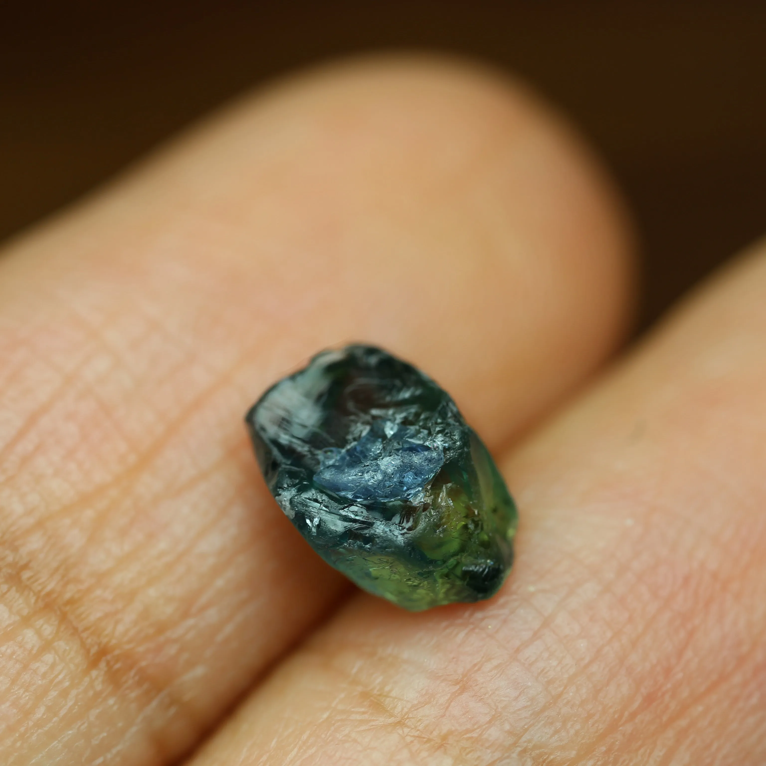 1.54ct Certified Natural Teal Sapphire