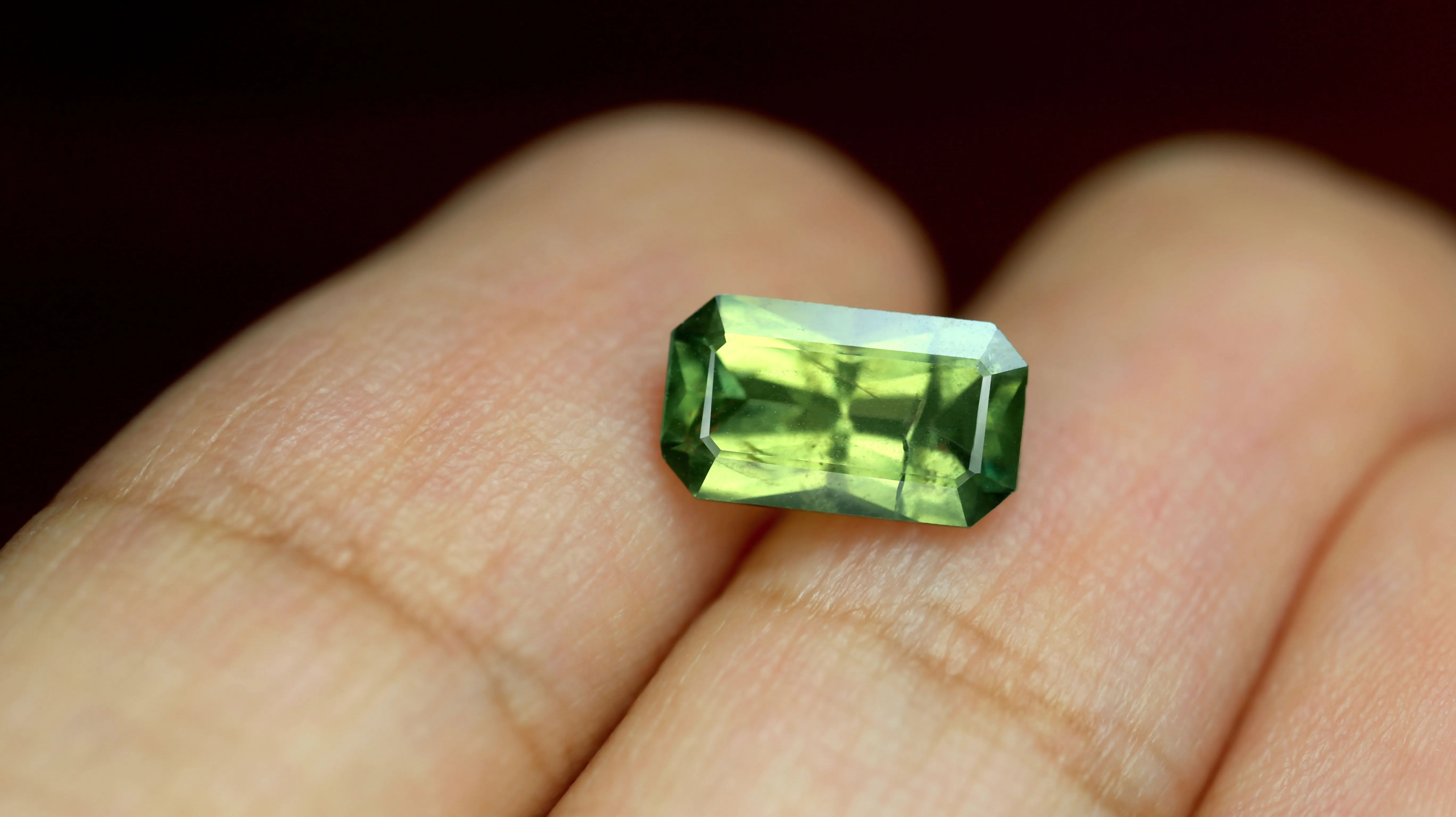 1.59ct Certified Natural Green Sapphire