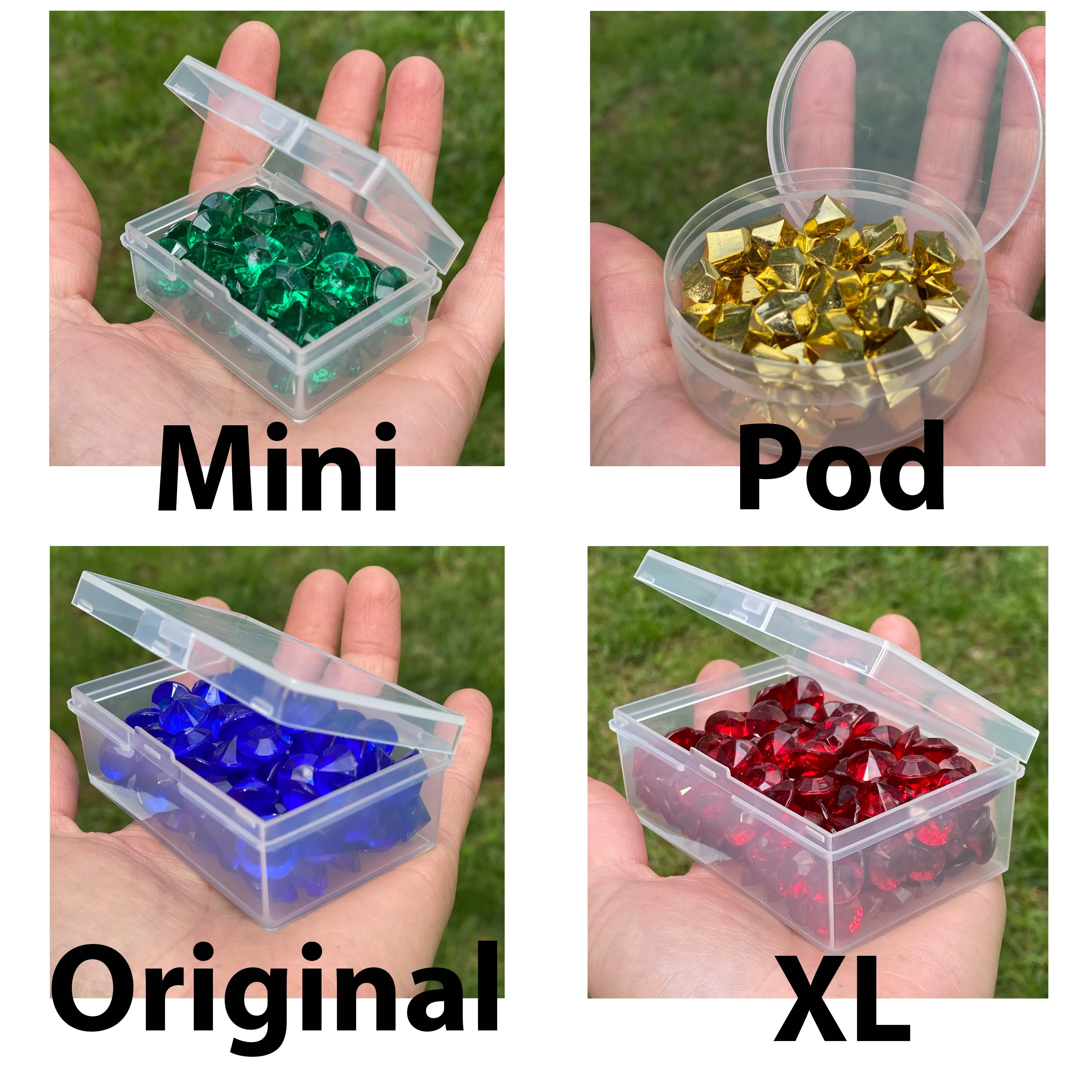16 BitsBins Pods | Measures 2.6" X 1" | Removable Lid