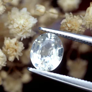 1.60ct Certified Natural White Sapphire