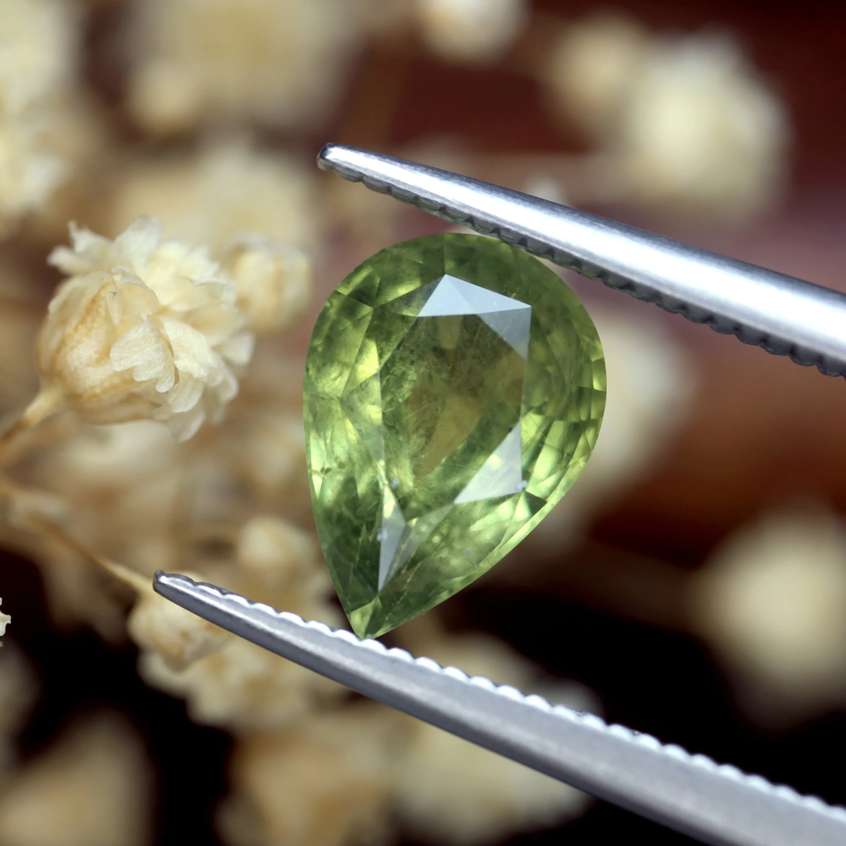 1.76ct Certified Natural Green Sapphire