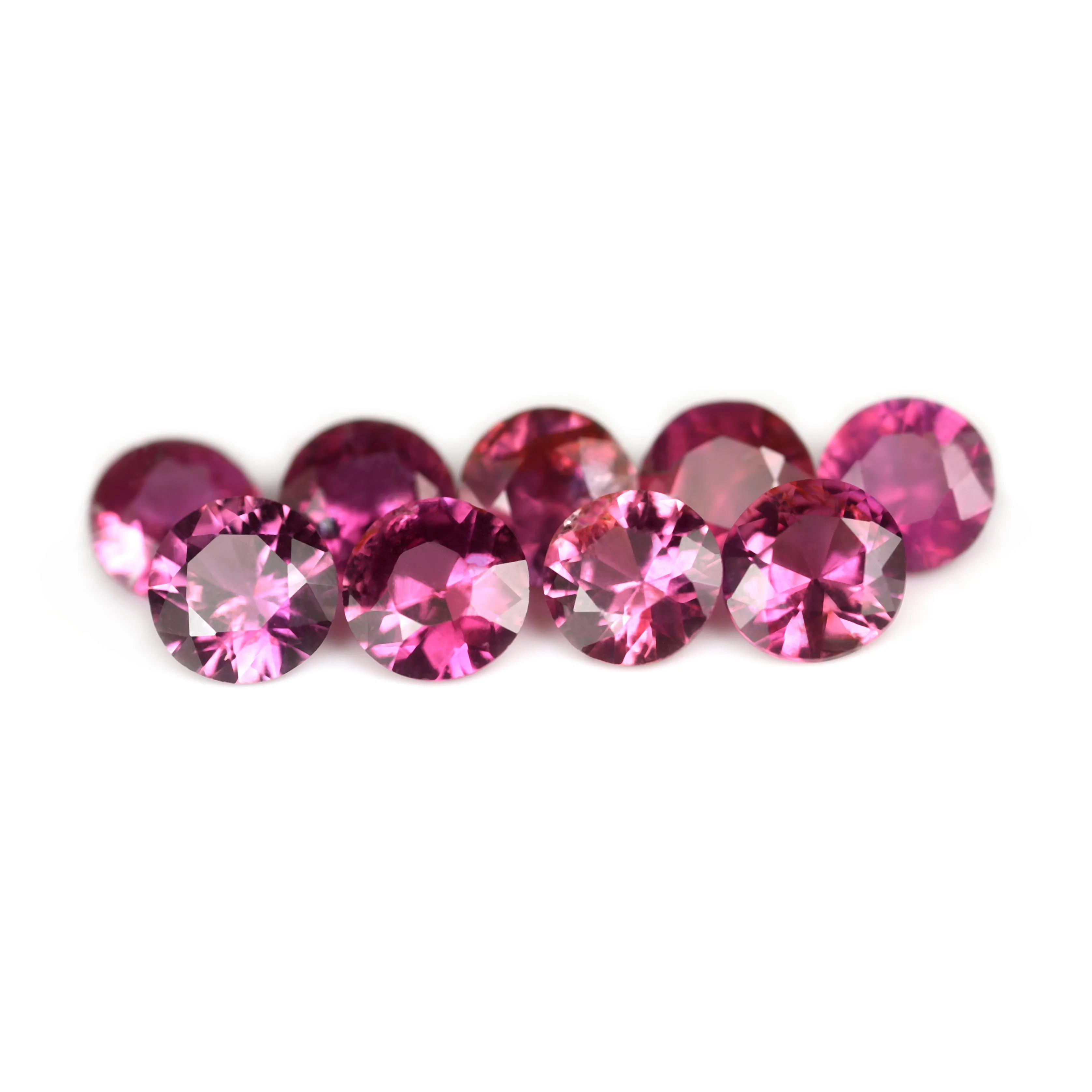 1.84ct Certified Natural Red Color Ruby Matching Set