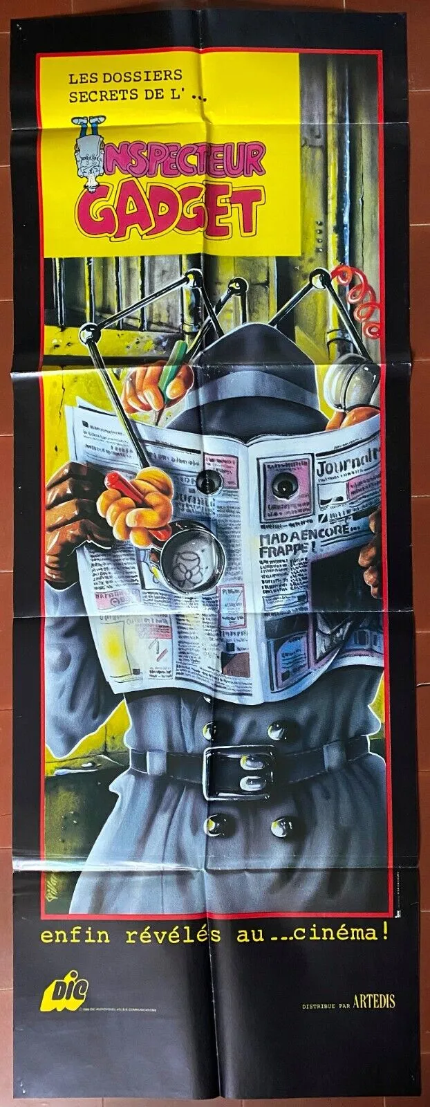 2 Affiches INSPECTEUR GADGET Inspector Gadget Animation 60x160cm 1983