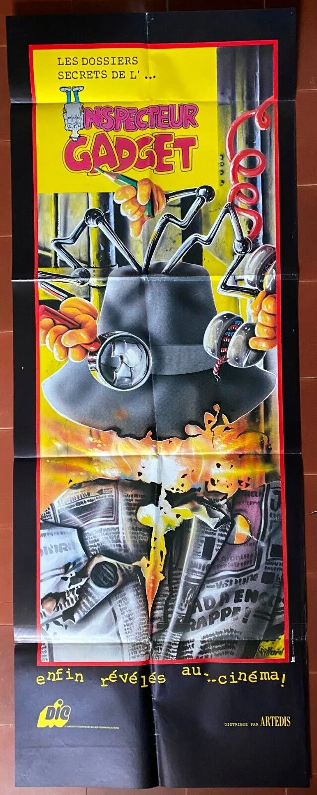 2 Affiches INSPECTEUR GADGET Inspector Gadget Animation 60x160cm 1983