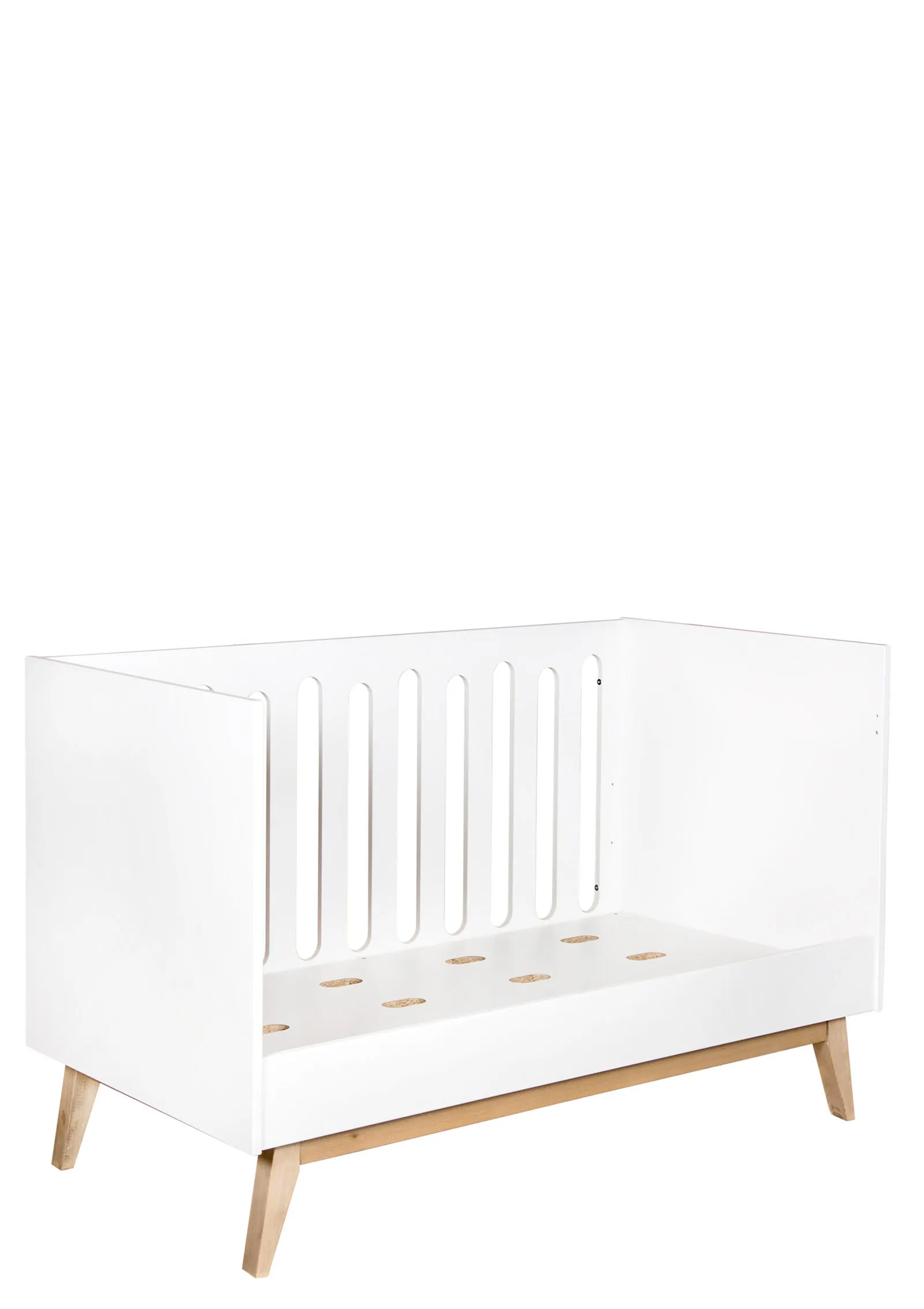 2-in-1 Babybett Bank 'Trendy' Weiß