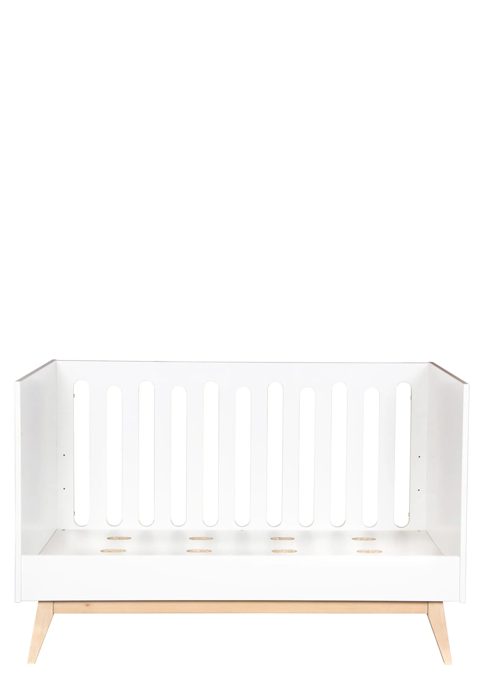 2-in-1 Babybett Bank 'Trendy' Weiß