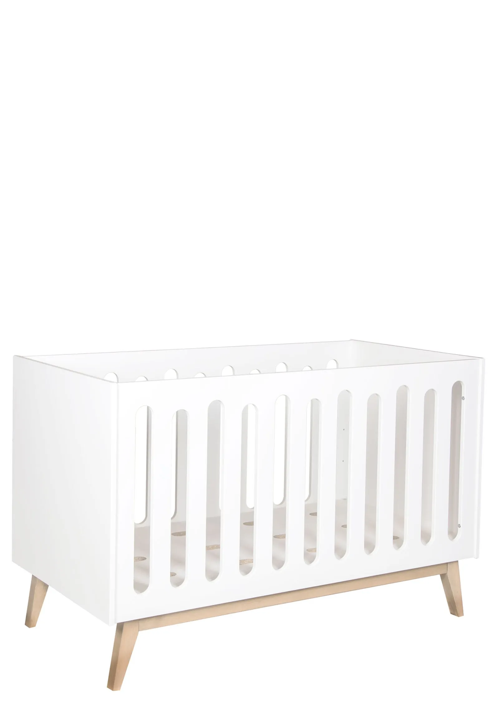 2-in-1 Babybett Bank 'Trendy' Weiß