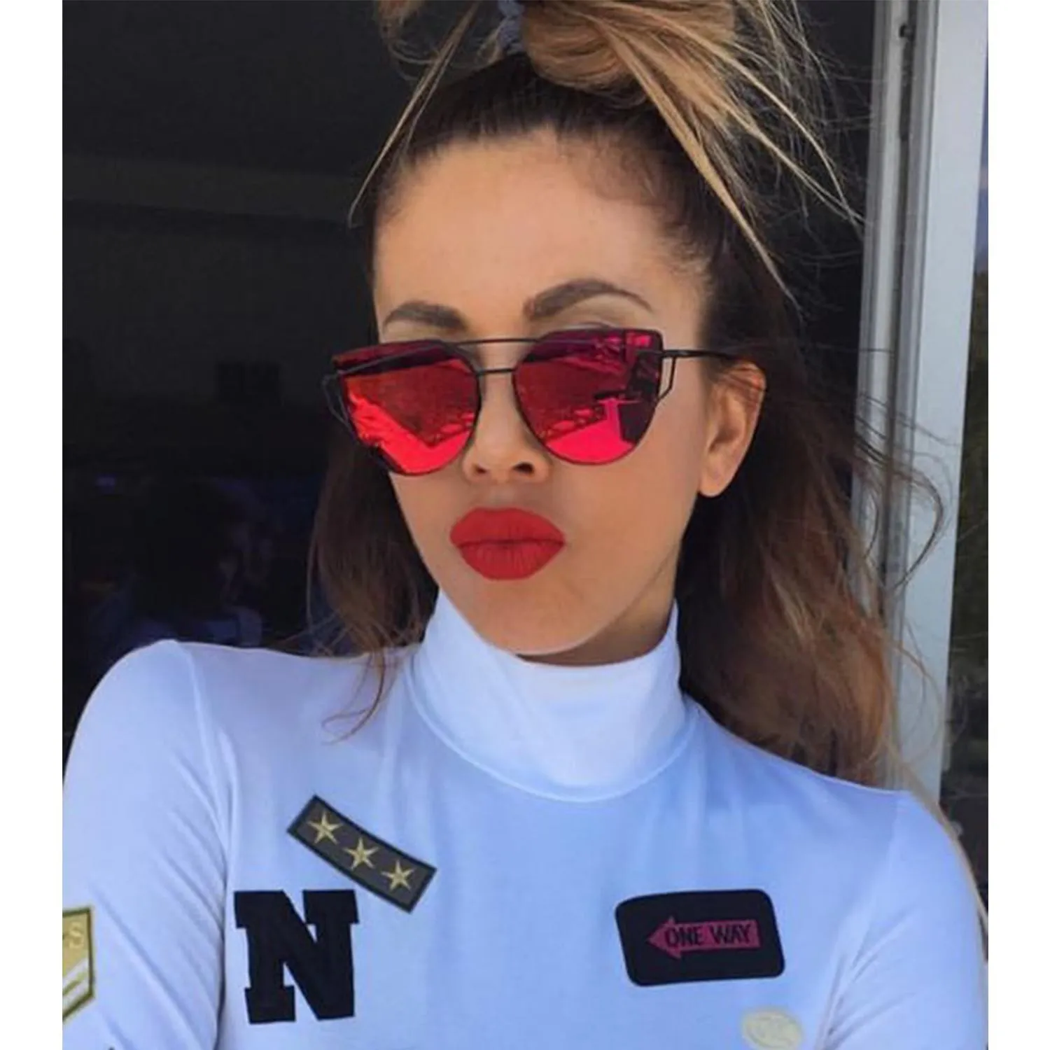 2019-2020 Custom Trendy Oversized Womens Sun Glasses