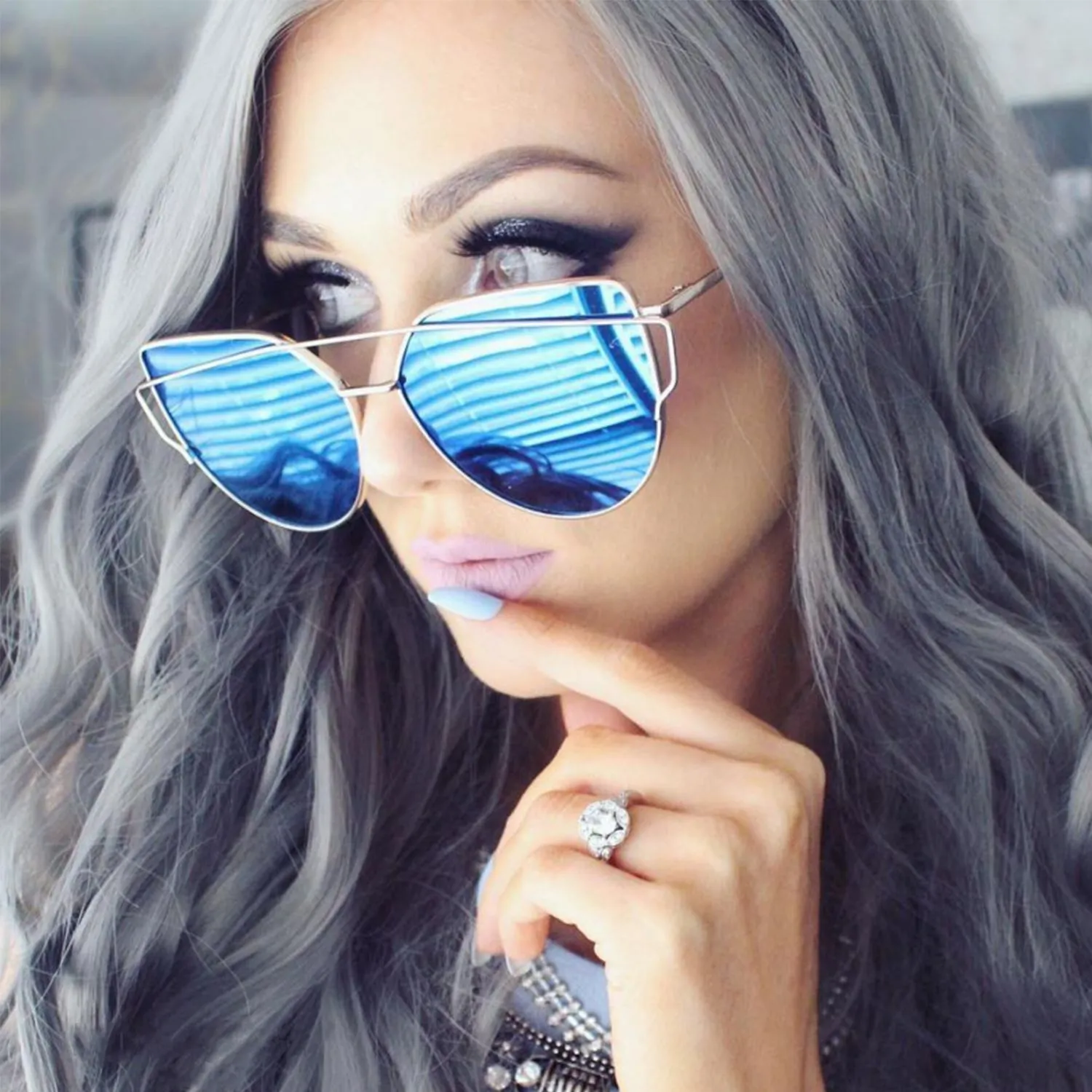 2019-2020 Custom Trendy Oversized Womens Sun Glasses