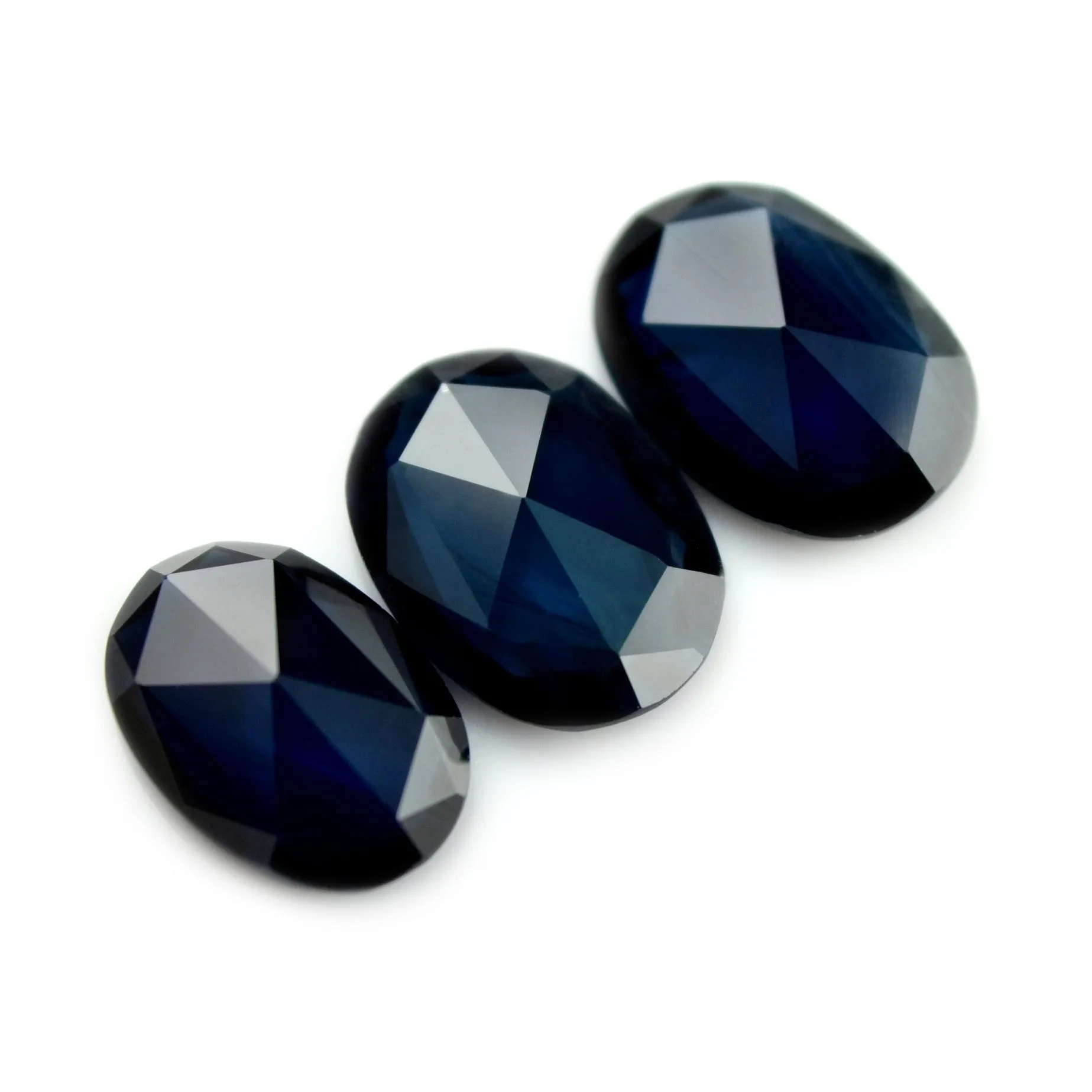 2.22ct Certified Natural Blue Sapphire Set