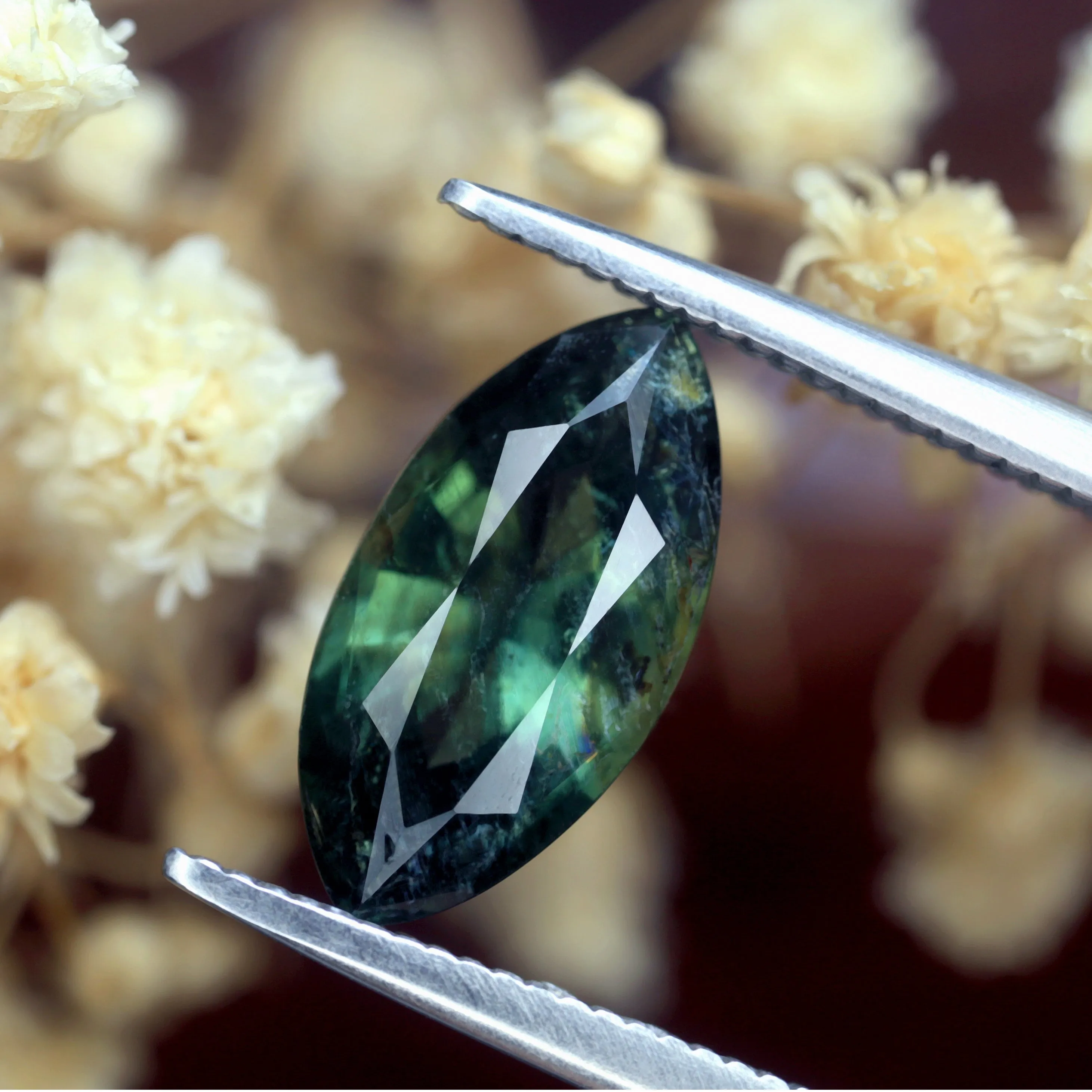 2.22ct Certified Natural Green Sapphire