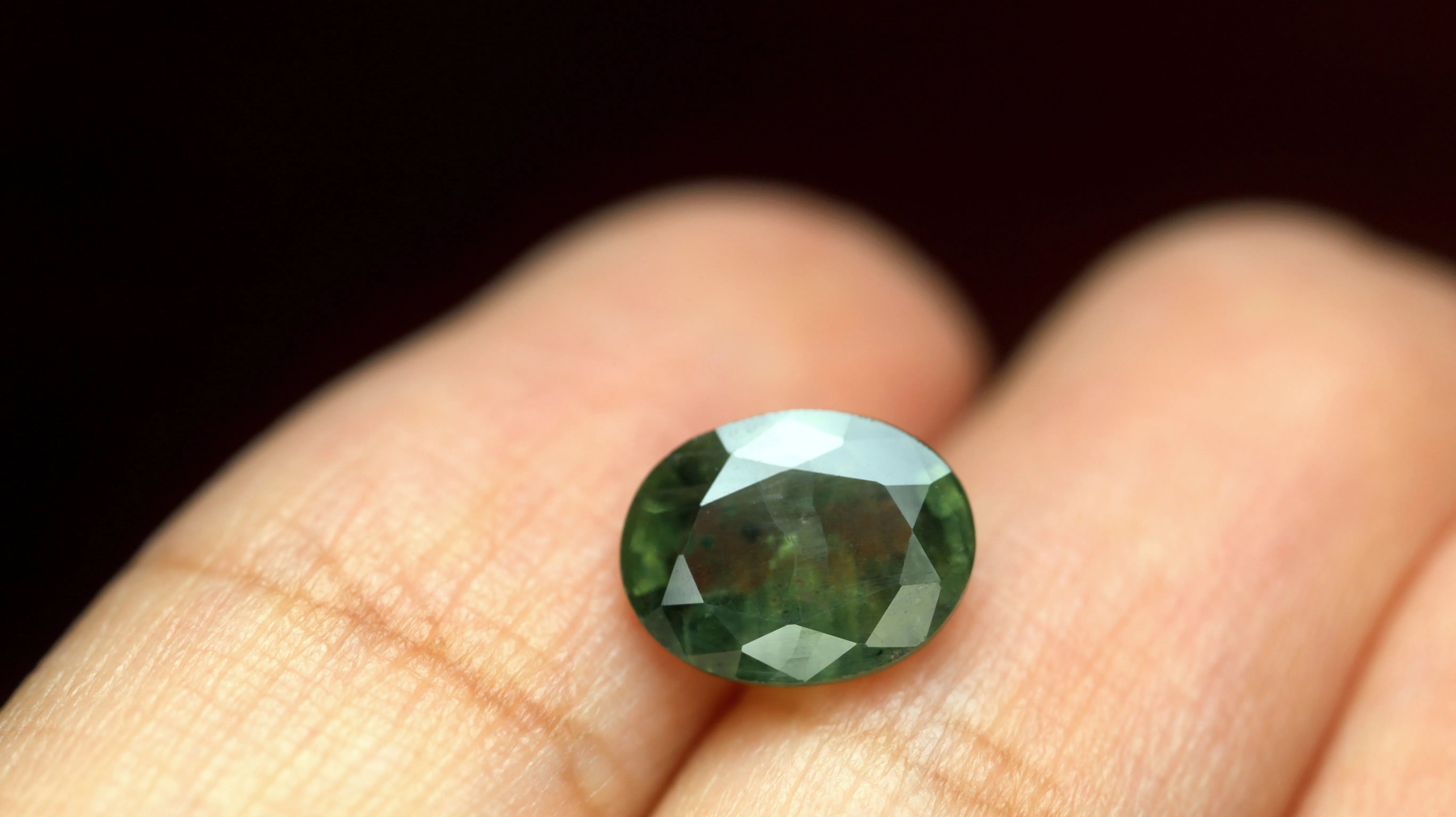 2.29ct Certified Natural Green Sapphire