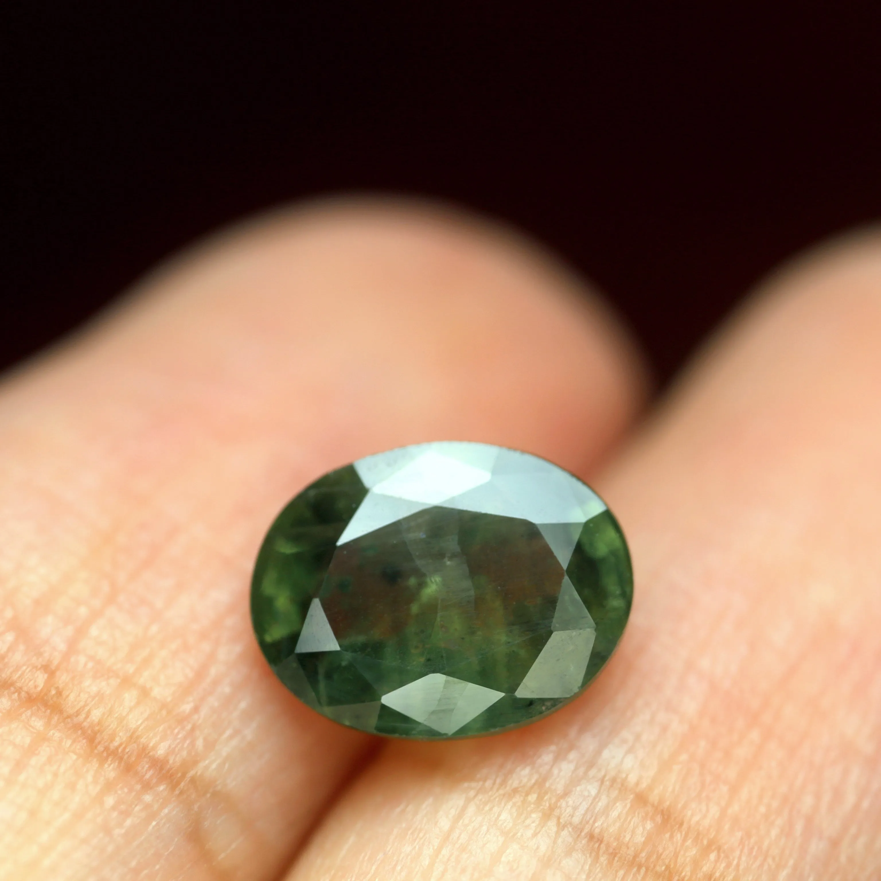 2.29ct Certified Natural Green Sapphire