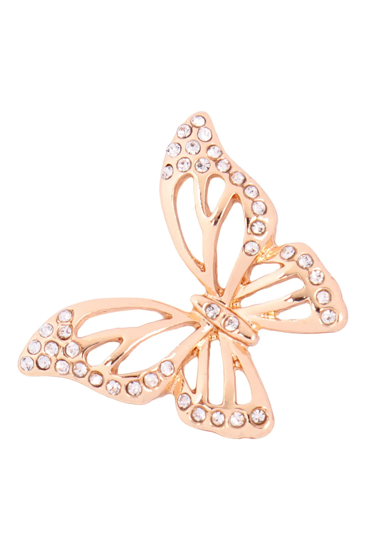 26752 - CUTOUT BUTTERFLY RHINESTONE POST EARRINGS