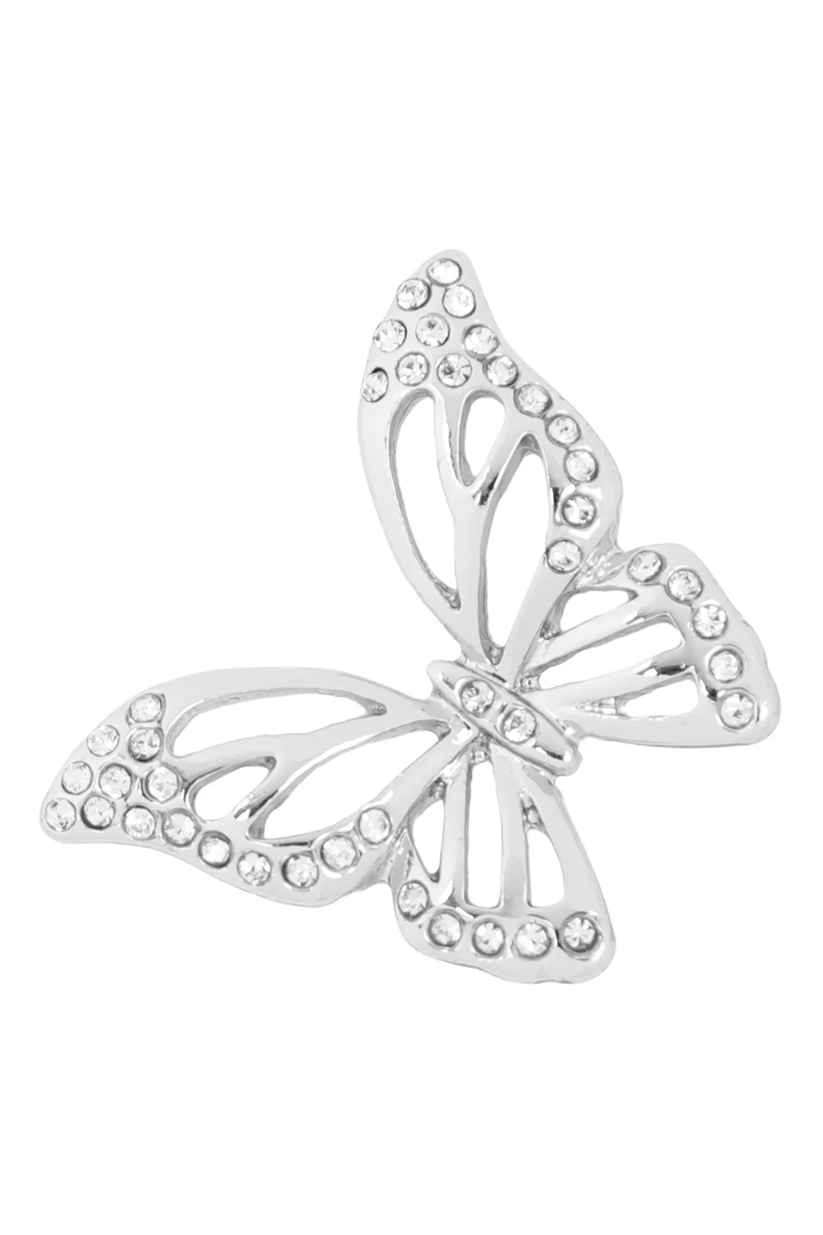 26752 - CUTOUT BUTTERFLY RHINESTONE POST EARRINGS