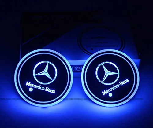 2pcs Only Suitable for Mercedes Benz Cup Holder Lights,Mercedes car Interior Atmosphere Lights