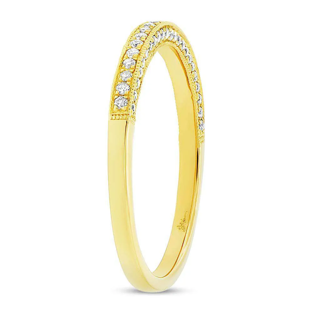3 Sided Pave Band