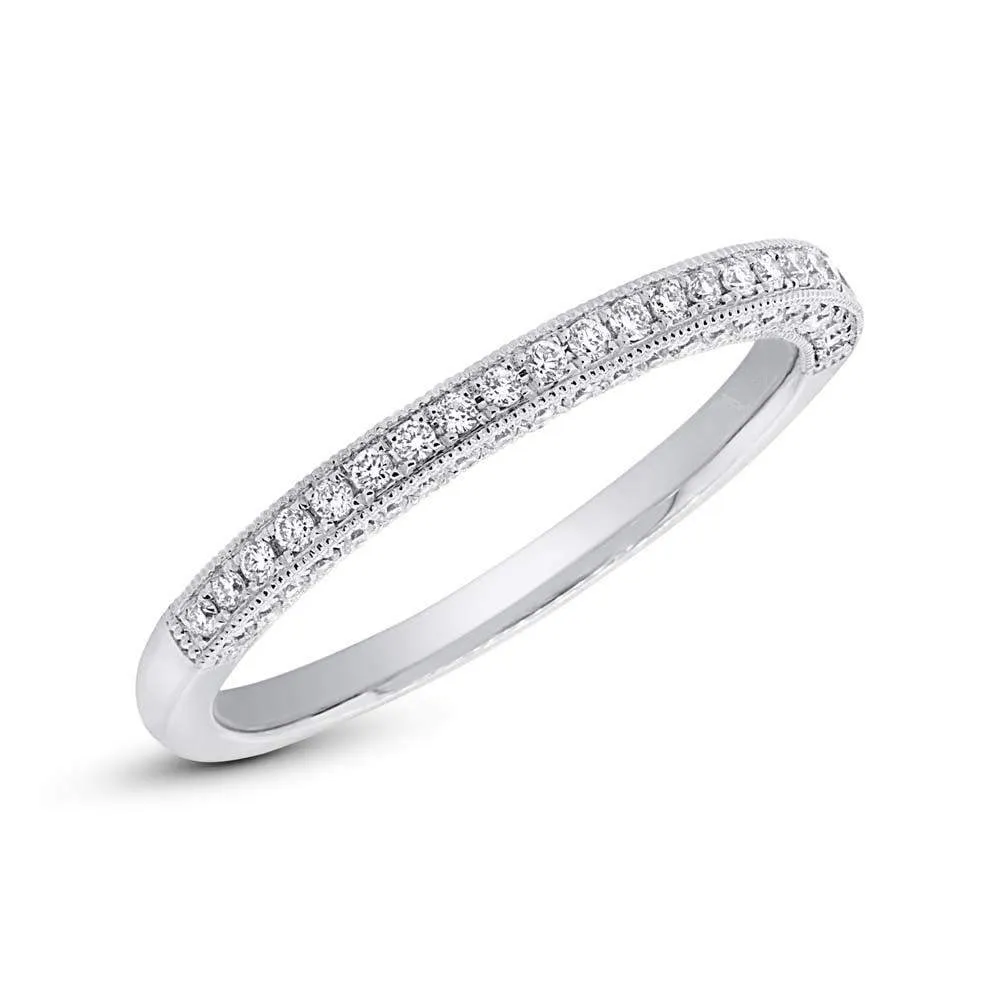 3 Sided Pave Band
