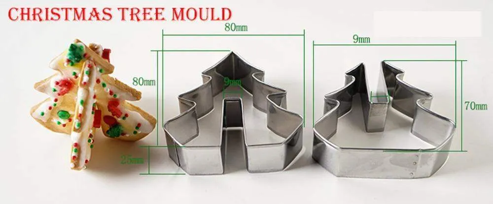 3D Christmas Cookie Cutters