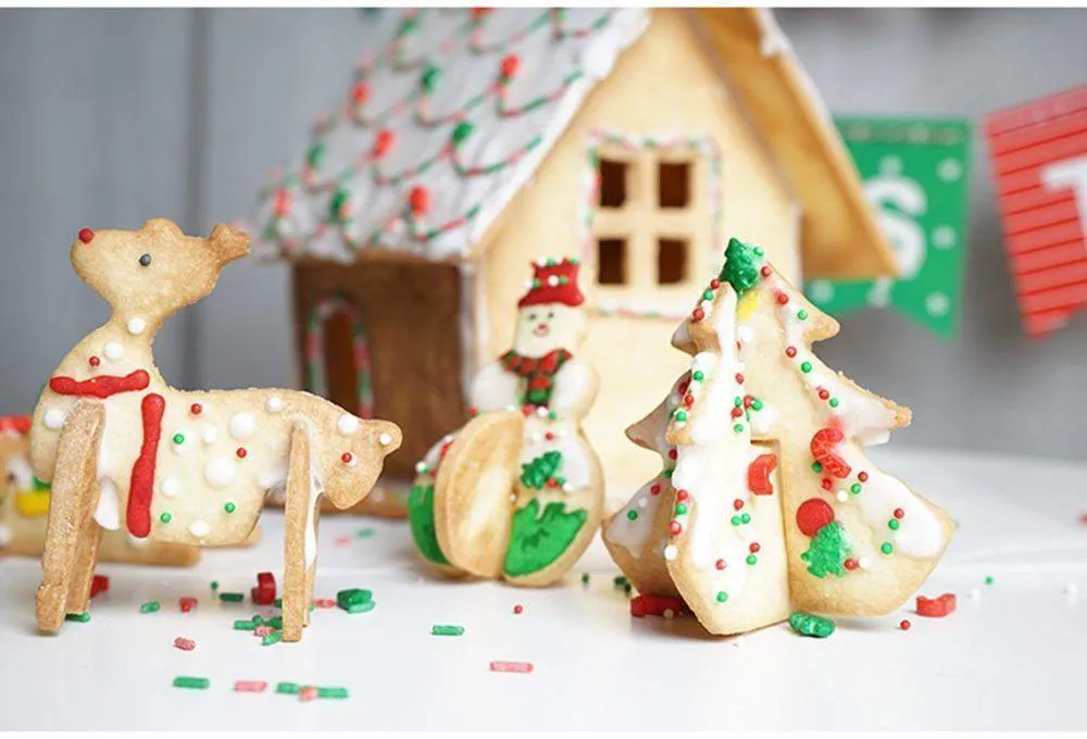 3D Christmas Cookie Cutters