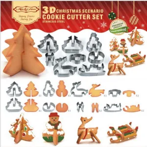 3D Christmas Cookie Cutters