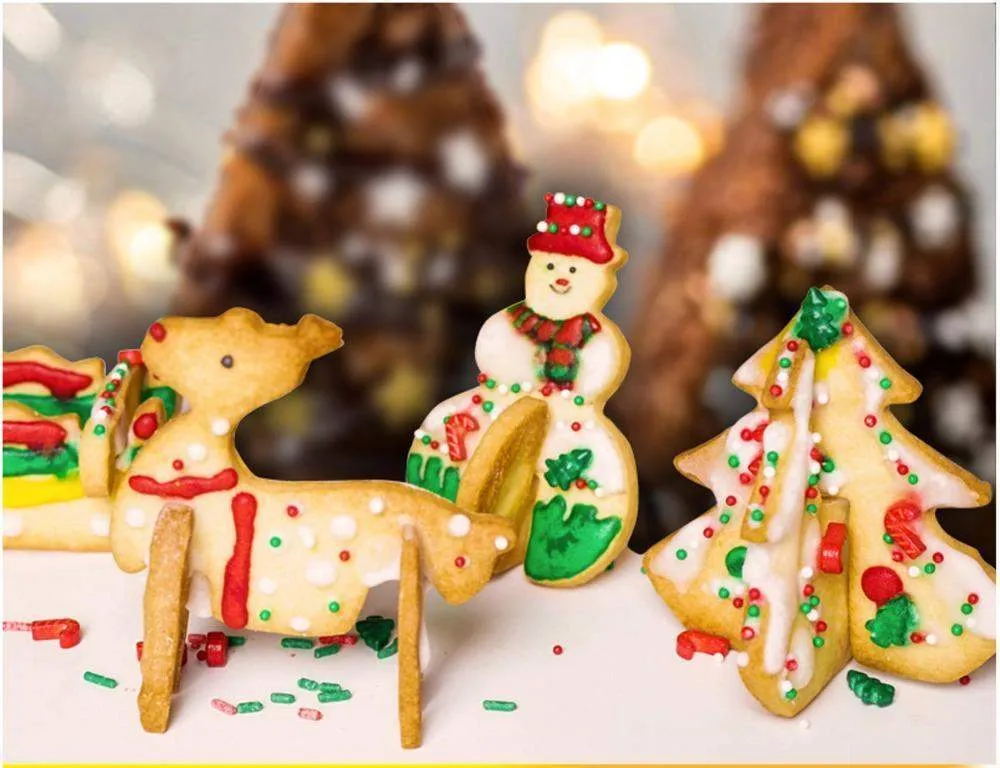 3D Christmas Cookie Cutters