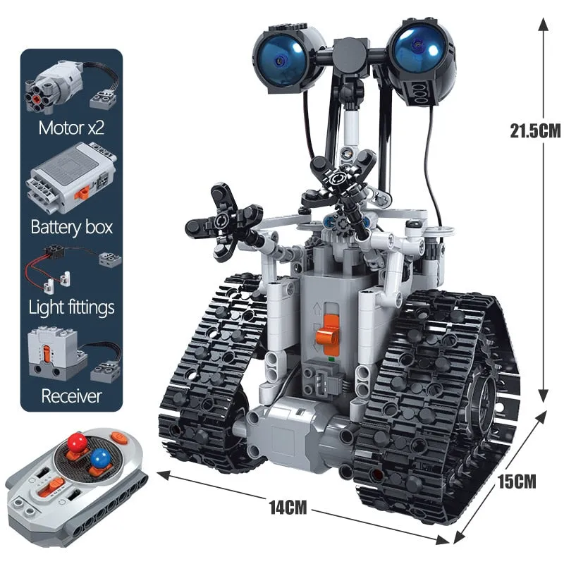 408PCS Electric RC Robot Building Blocks Toys With Remote