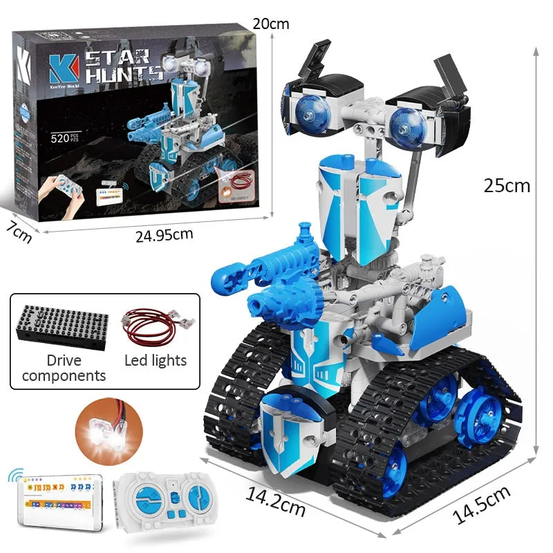 408PCS Electric RC Robot Building Blocks Toys With Remote