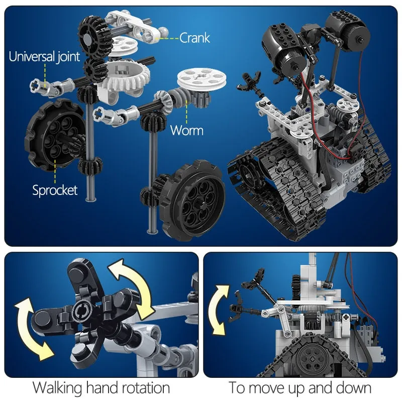 408PCS Electric RC Robot Building Blocks Toys With Remote