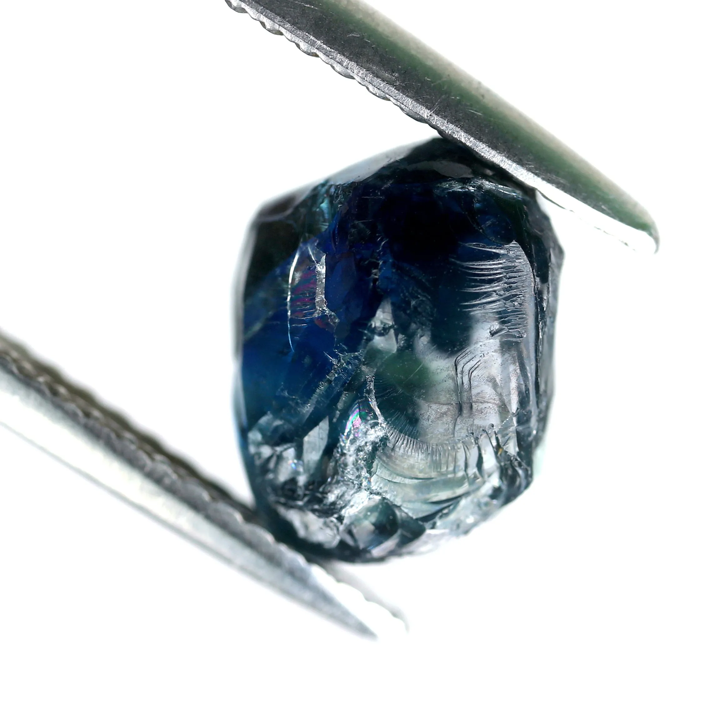 4.14ct Certified Natural Teal Sapphire