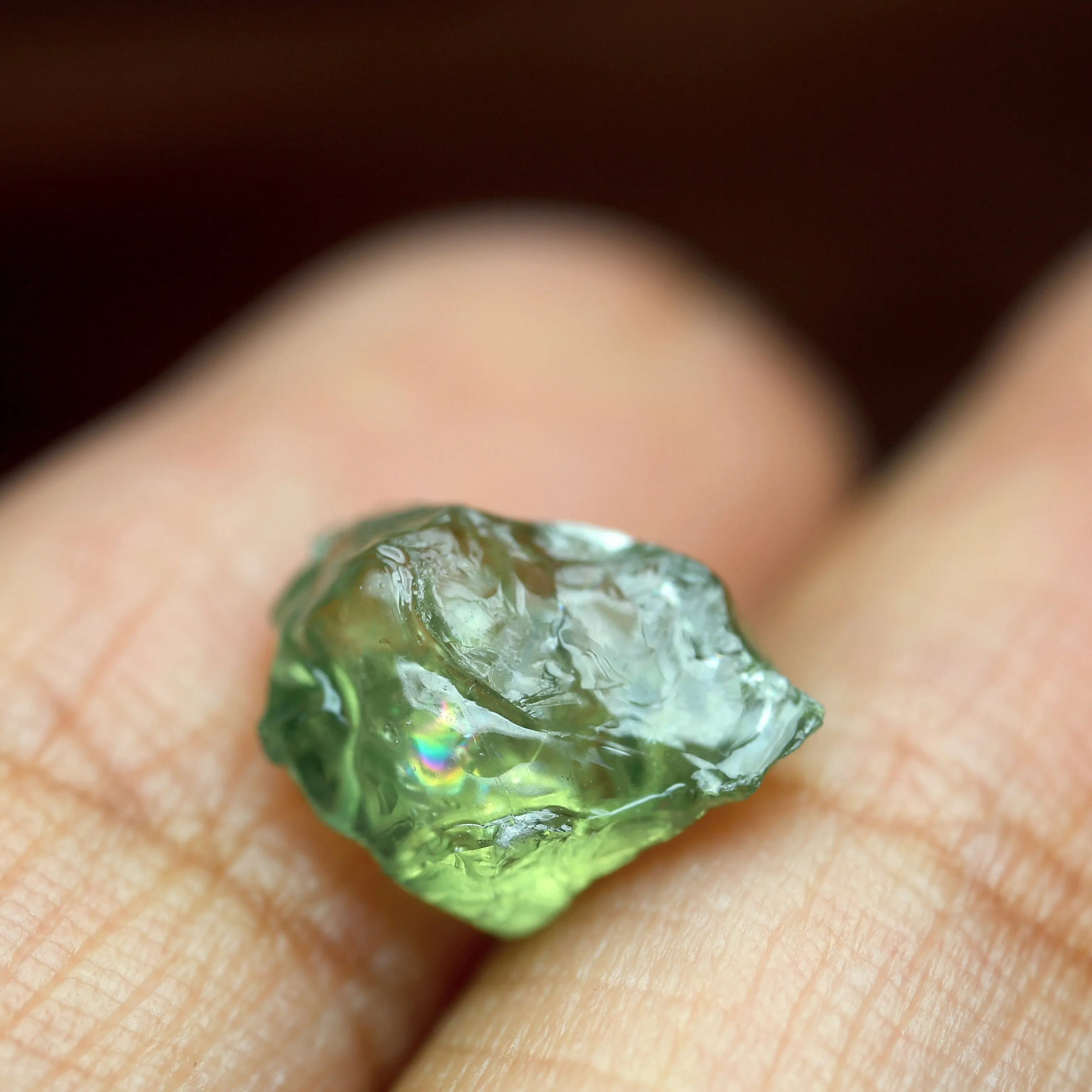 4.19ct Certified Natural Green Sapphire