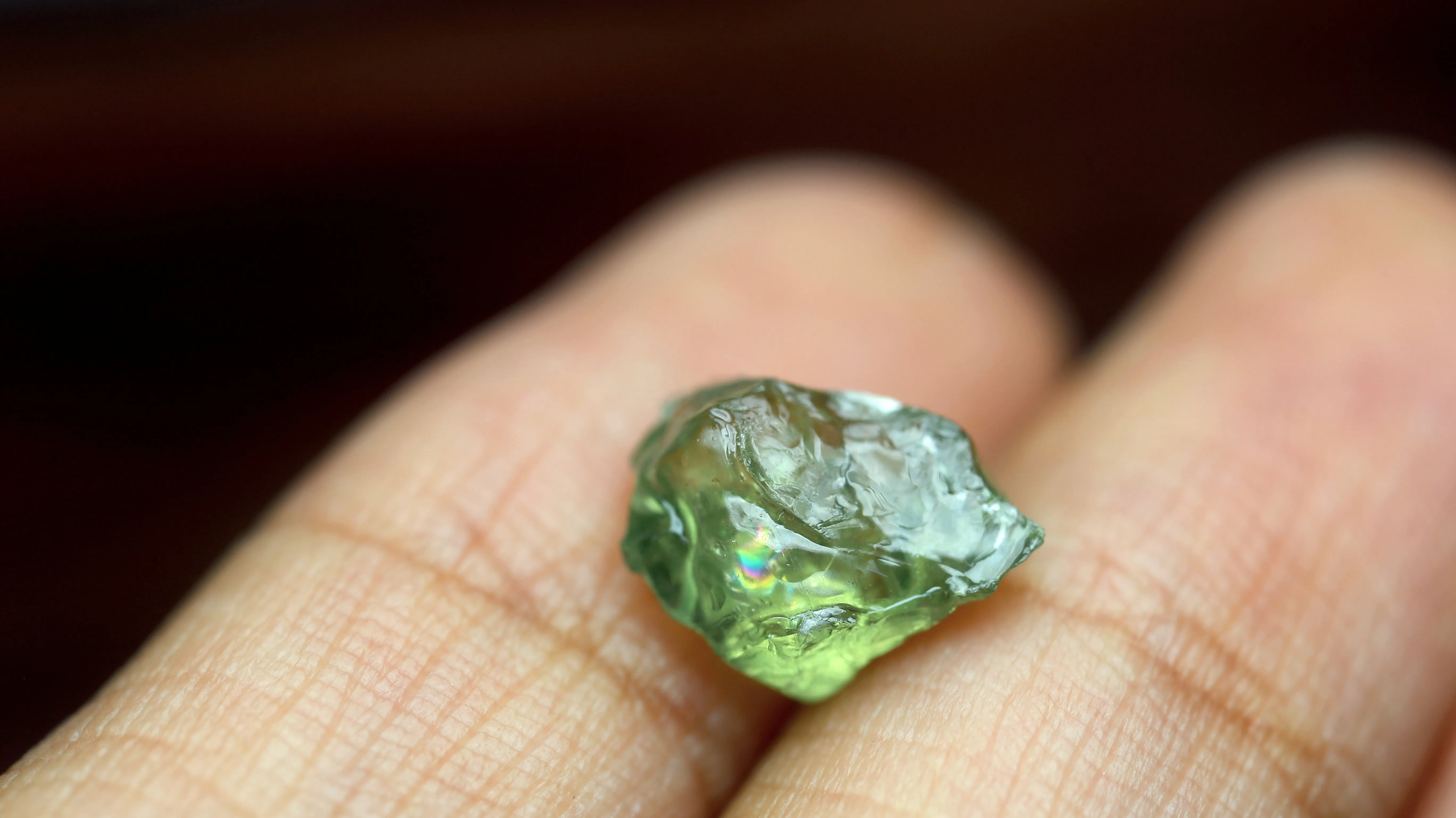 4.19ct Certified Natural Green Sapphire