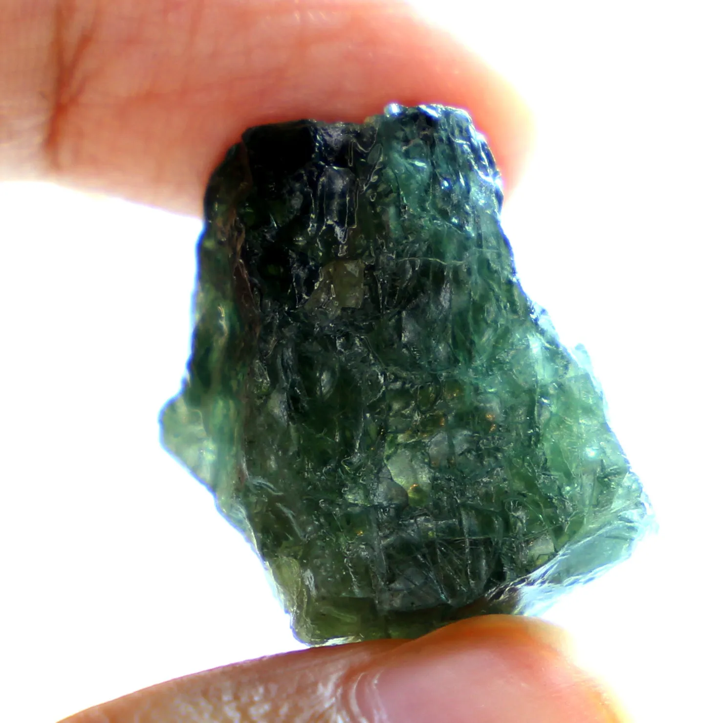 45.22cts Certified Natural Green Sapphire
