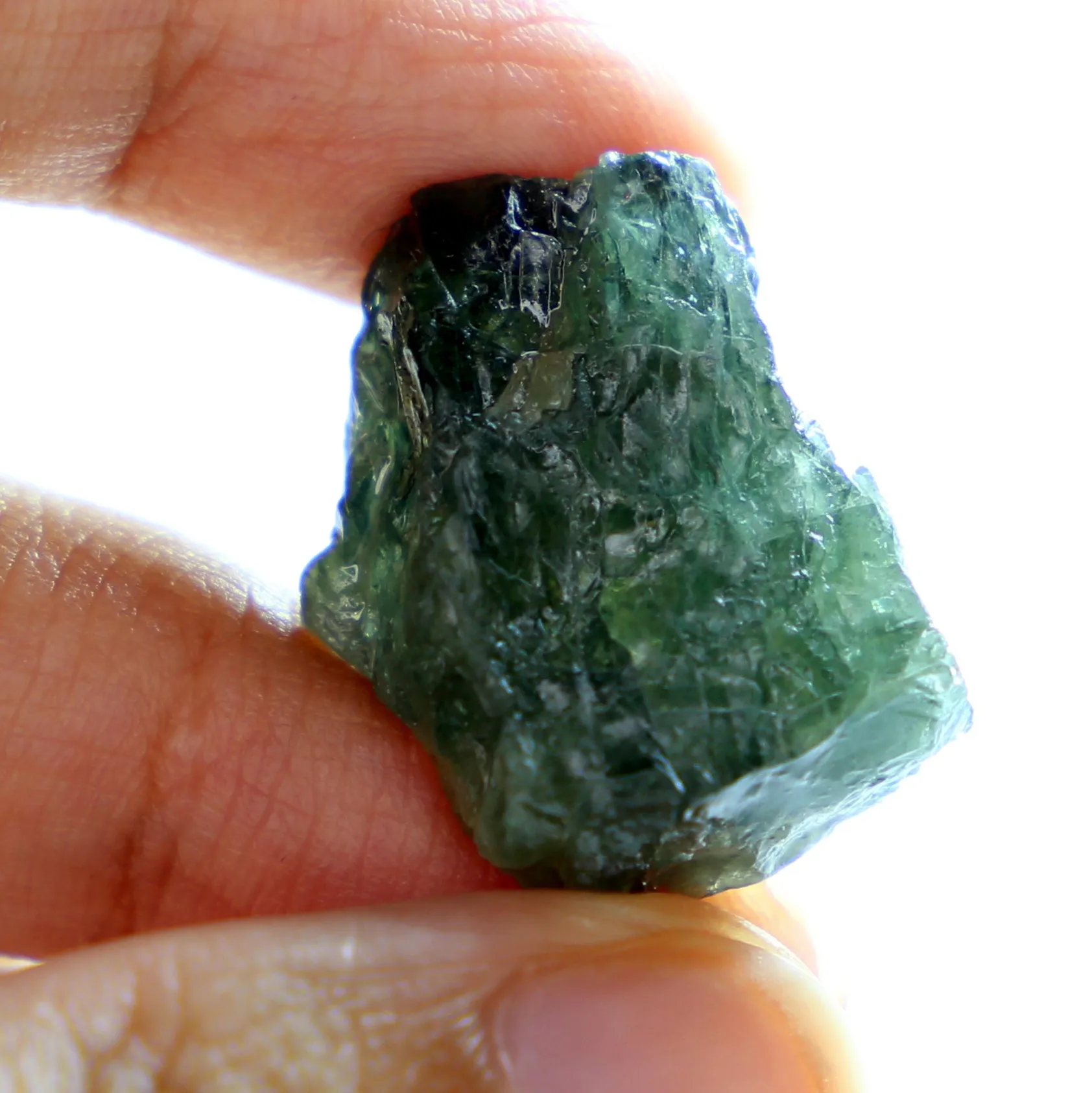 45.22cts Certified Natural Green Sapphire