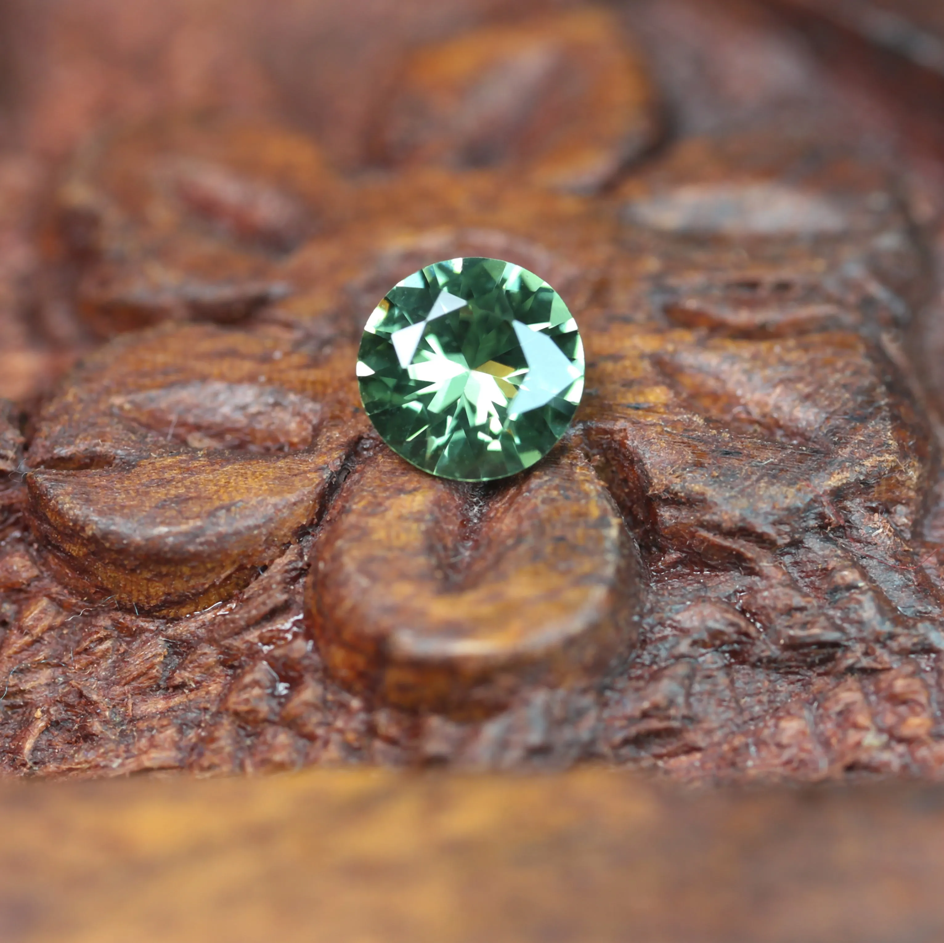 4.59mm Certified Natural Green Sapphire