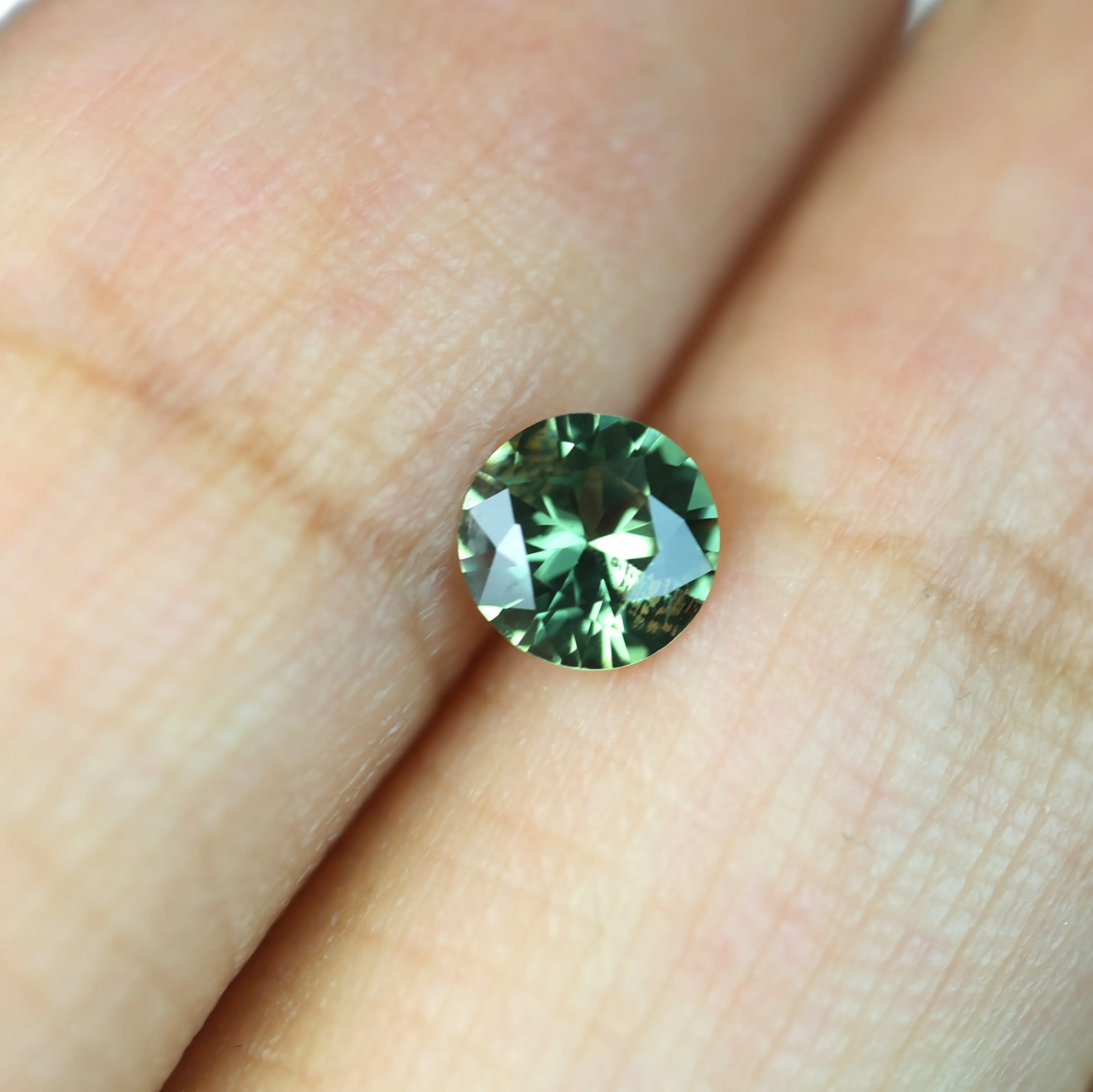 4.59mm Certified Natural Green Sapphire
