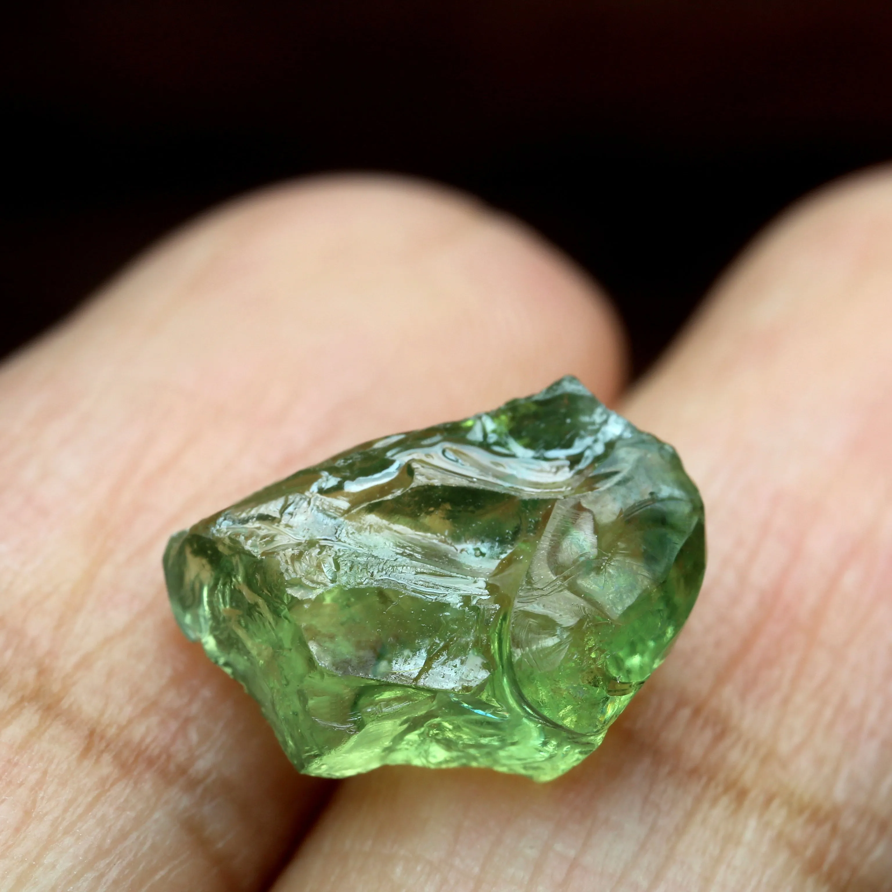 4.93ct Certified Natural Green Sapphire