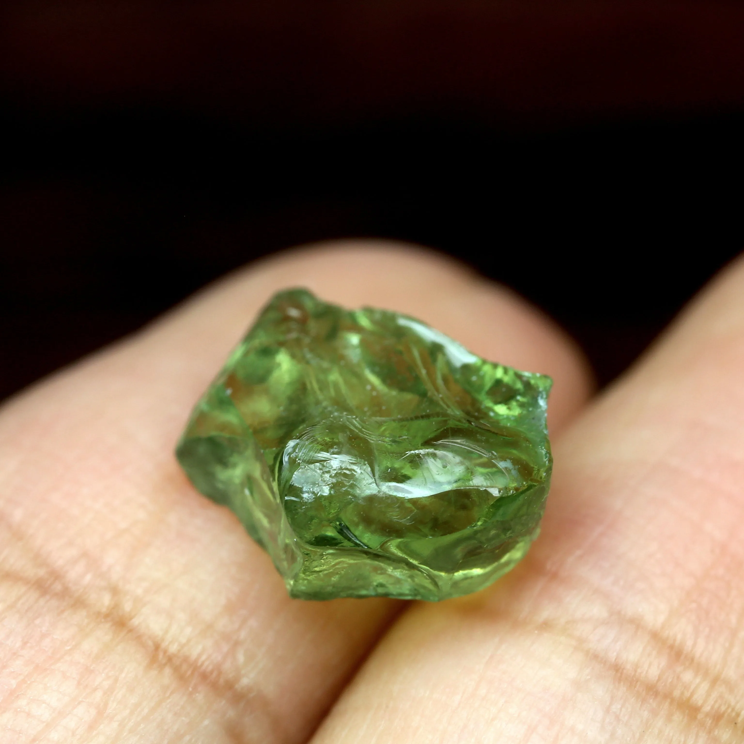 4.93ct Certified Natural Green Sapphire