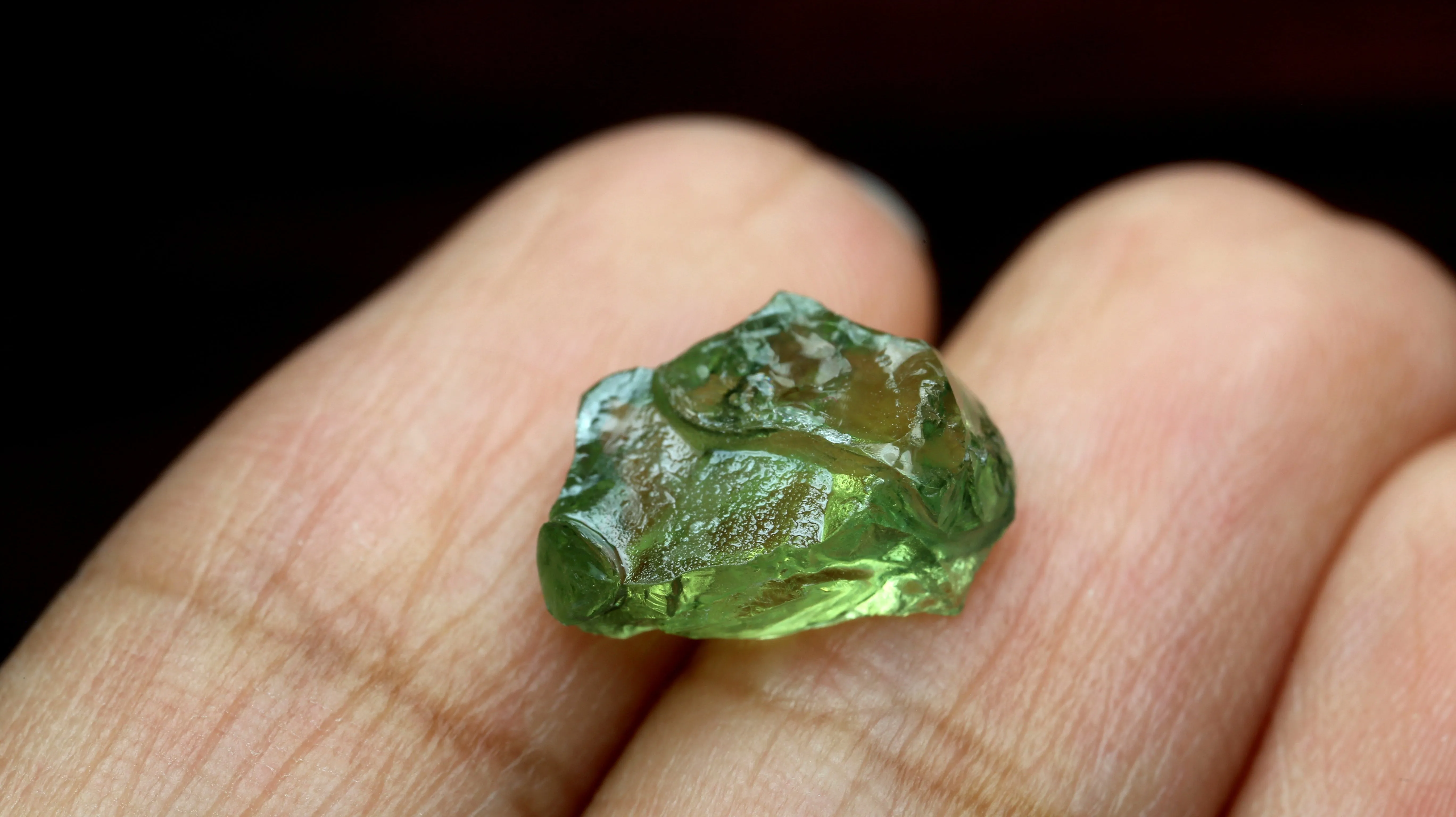 4.93ct Certified Natural Green Sapphire