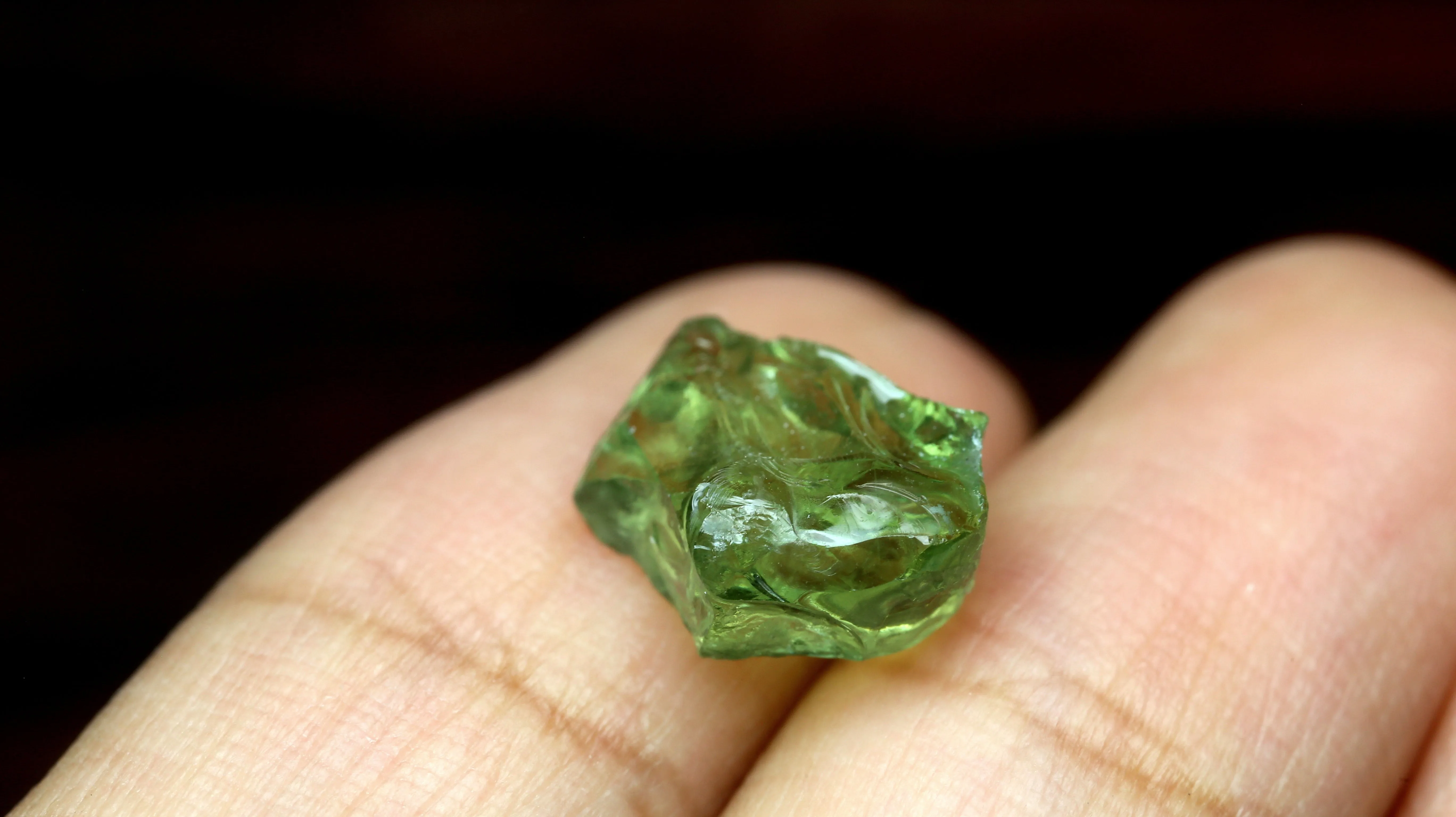 4.93ct Certified Natural Green Sapphire