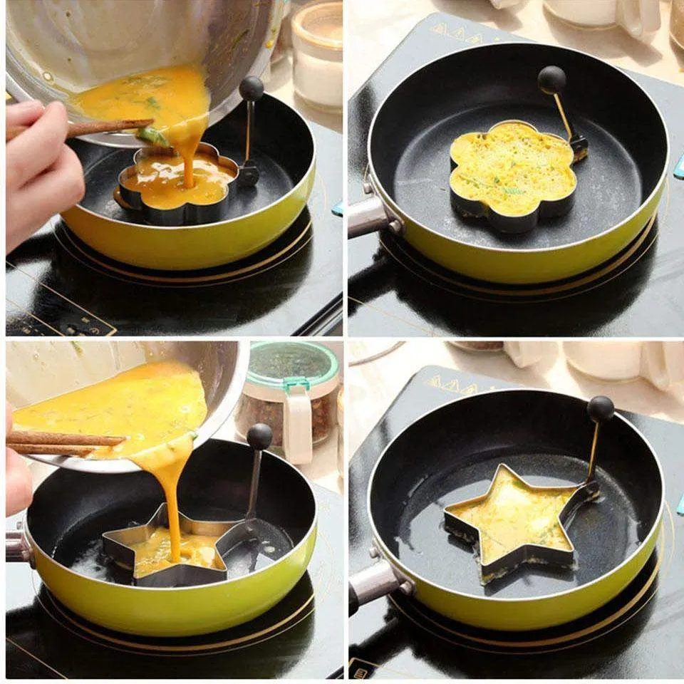 4Pcs Stainless Steel Omelette Machine