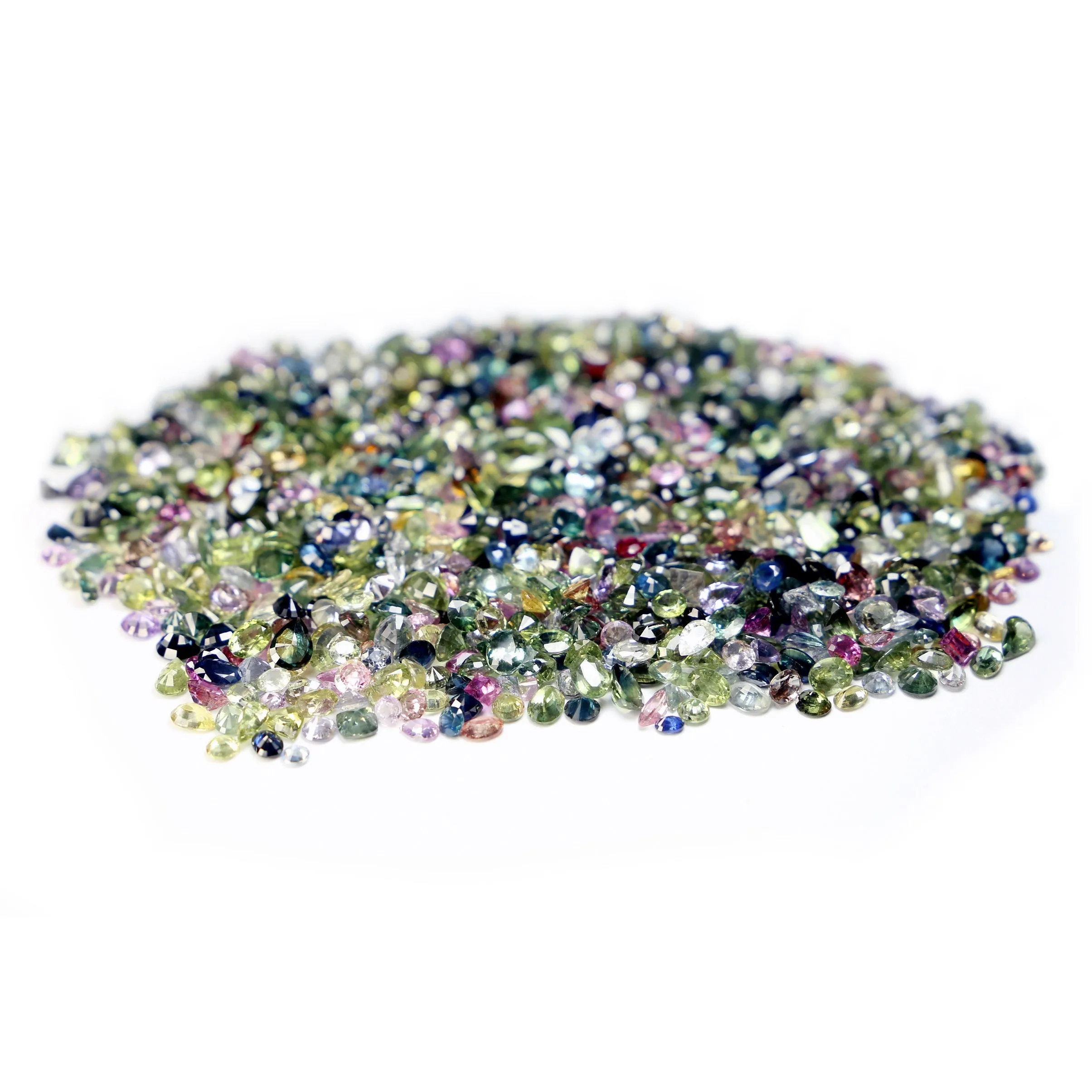 610.59ct Certified Natural Multicolor Sapphire Parcel