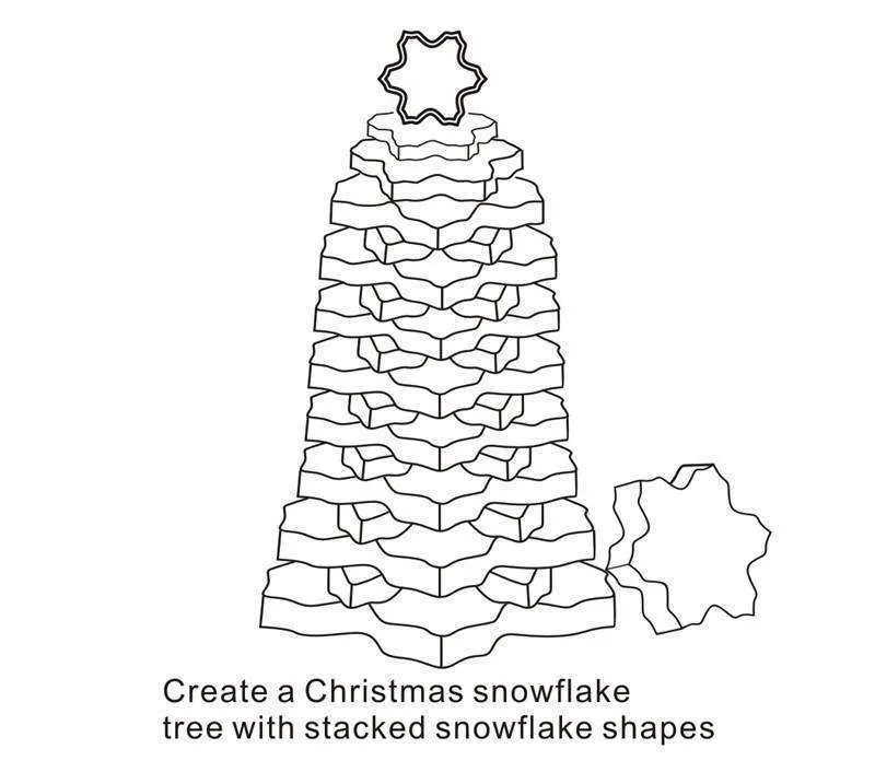 9 pieces Snowflake Cookie Cutter